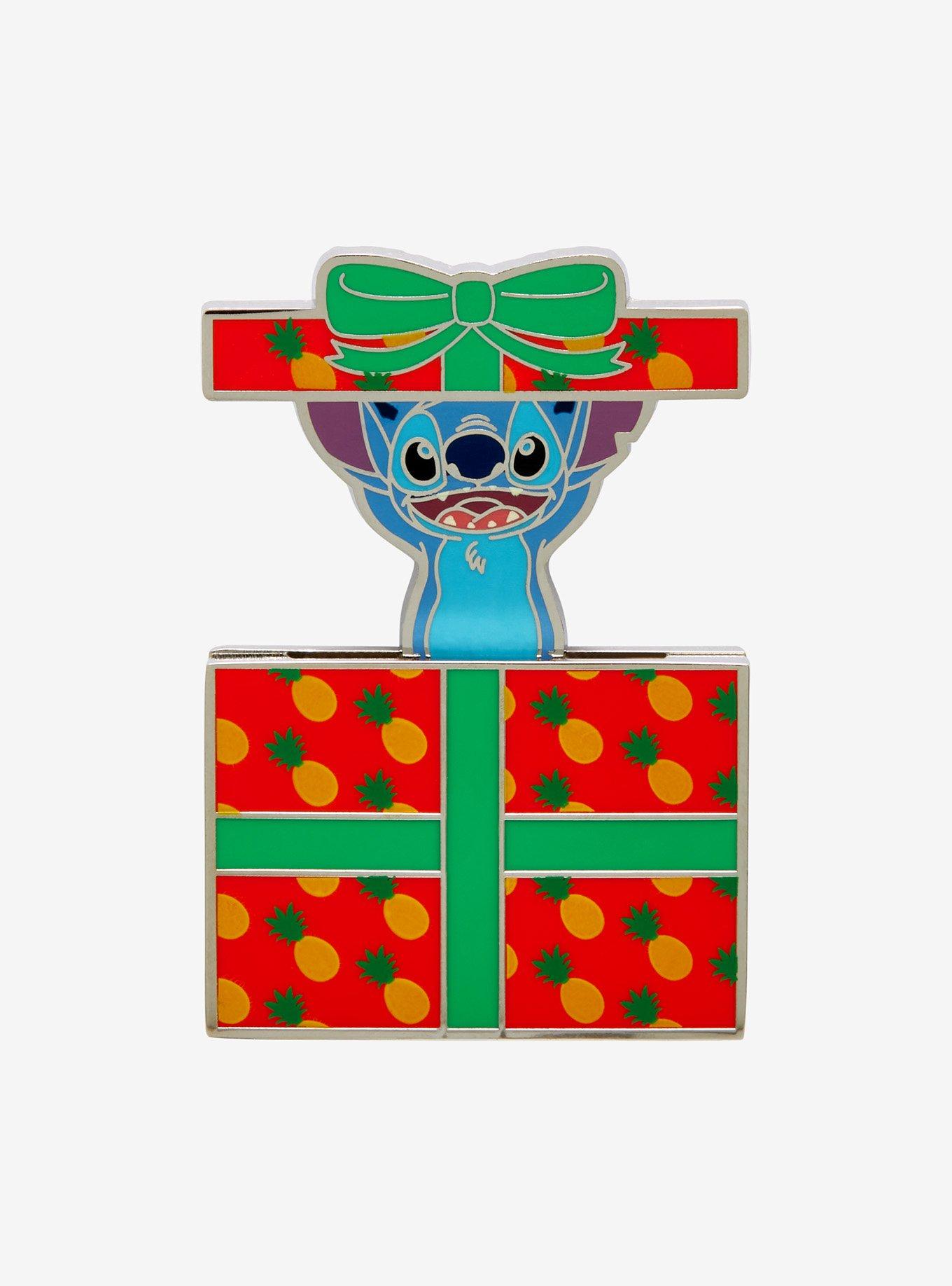 Loungefly Disney Lilo & Stitch Present Sliding Enamel Pin - BoxLunch Exclusive, , hi-res