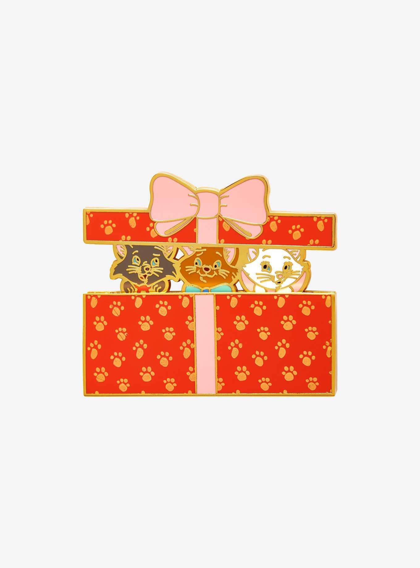 Loungefly Disney The Aristocats Kittens Present Sliding Enamel Pin - BoxLunch Exclusive, , hi-res