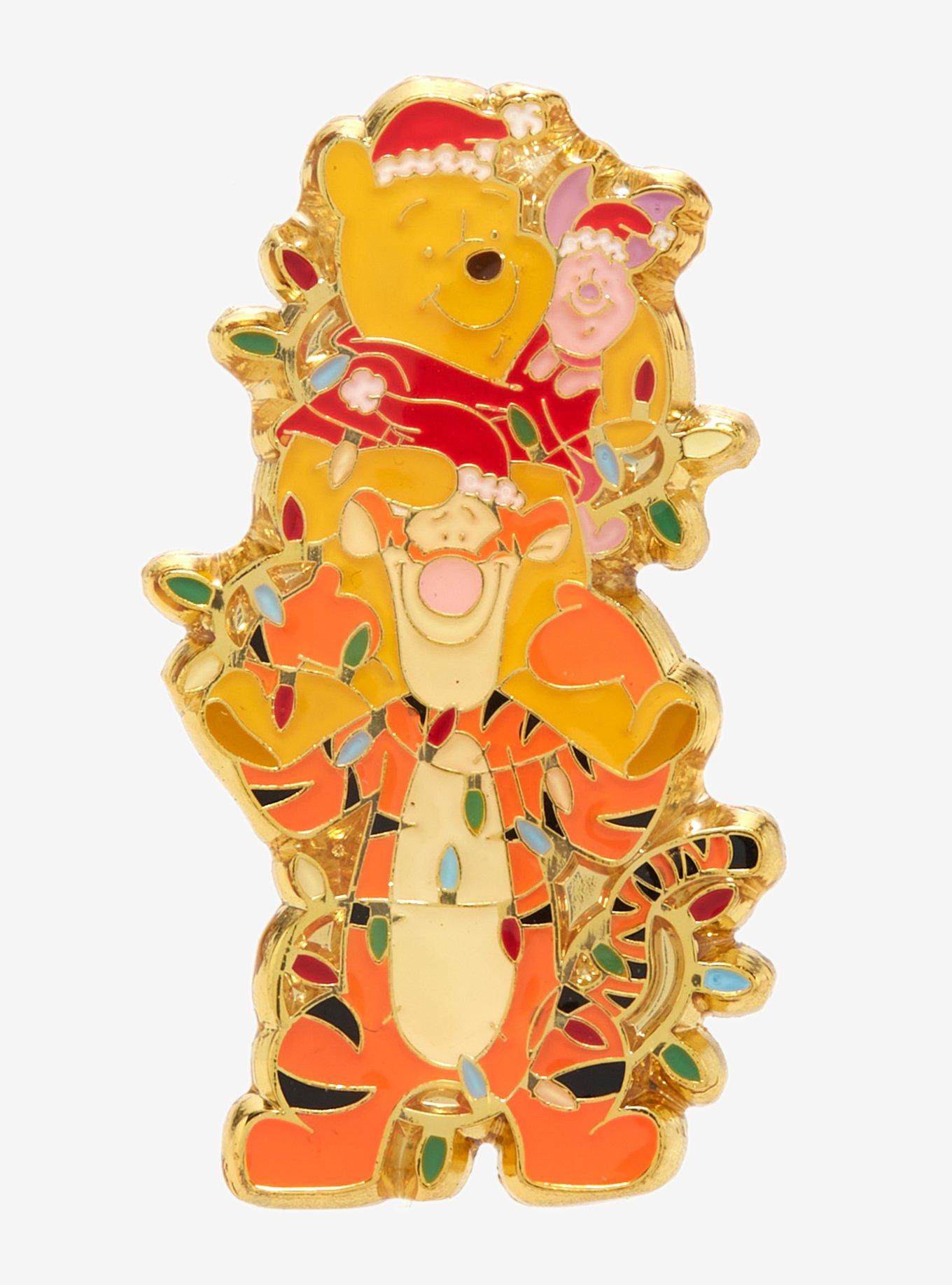 Loungefly Disney Winnie the Pooh Characters Christmas Lights Enamel Pin - BoxLunch Exclusive, , hi-res