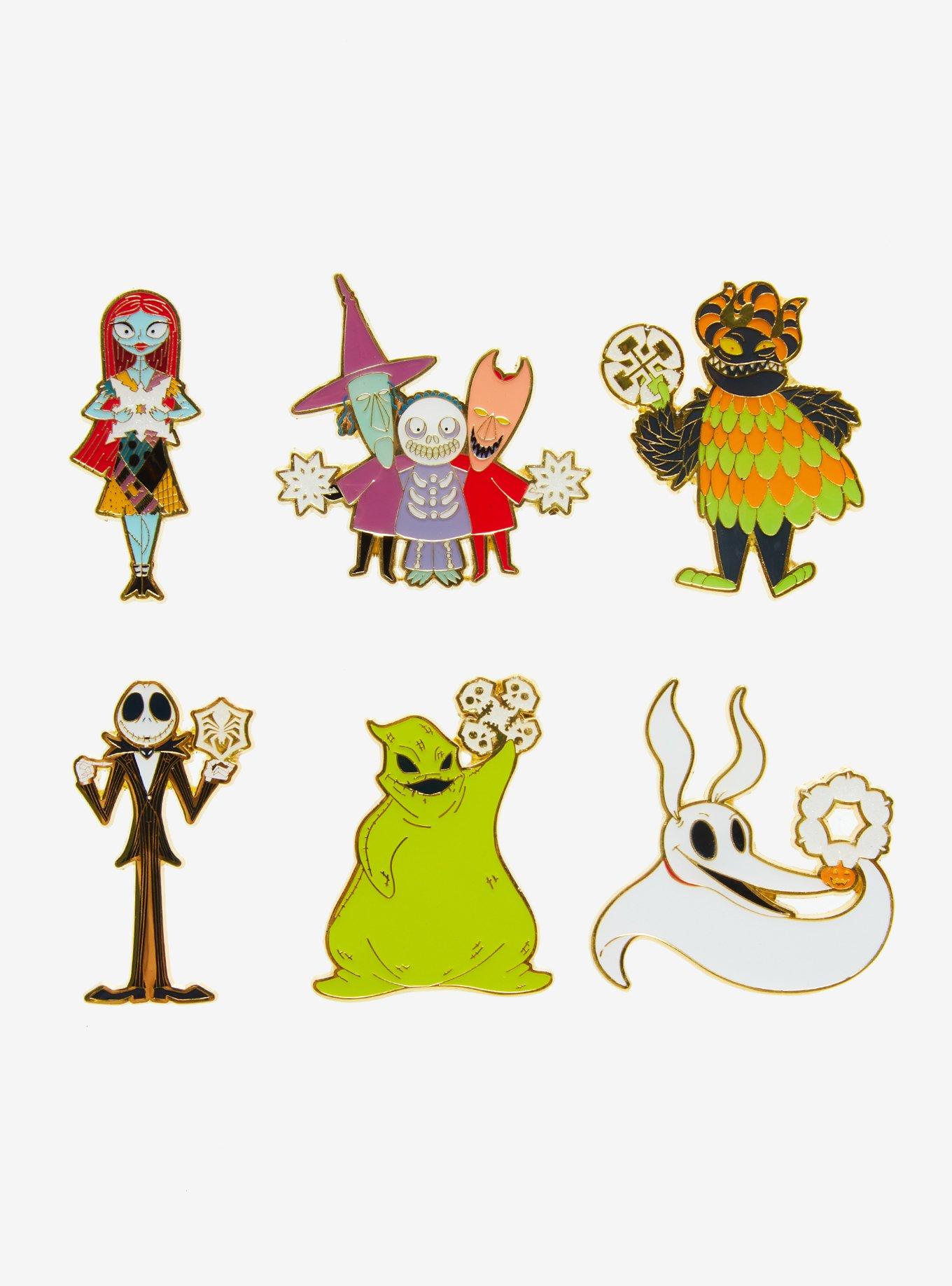 Loungefly Disney The Nightmare Before Christmas 30th Anniversary Snowflake Characters Blind Box Enamel Pin - BoxLunch Exclusive, , hi-res