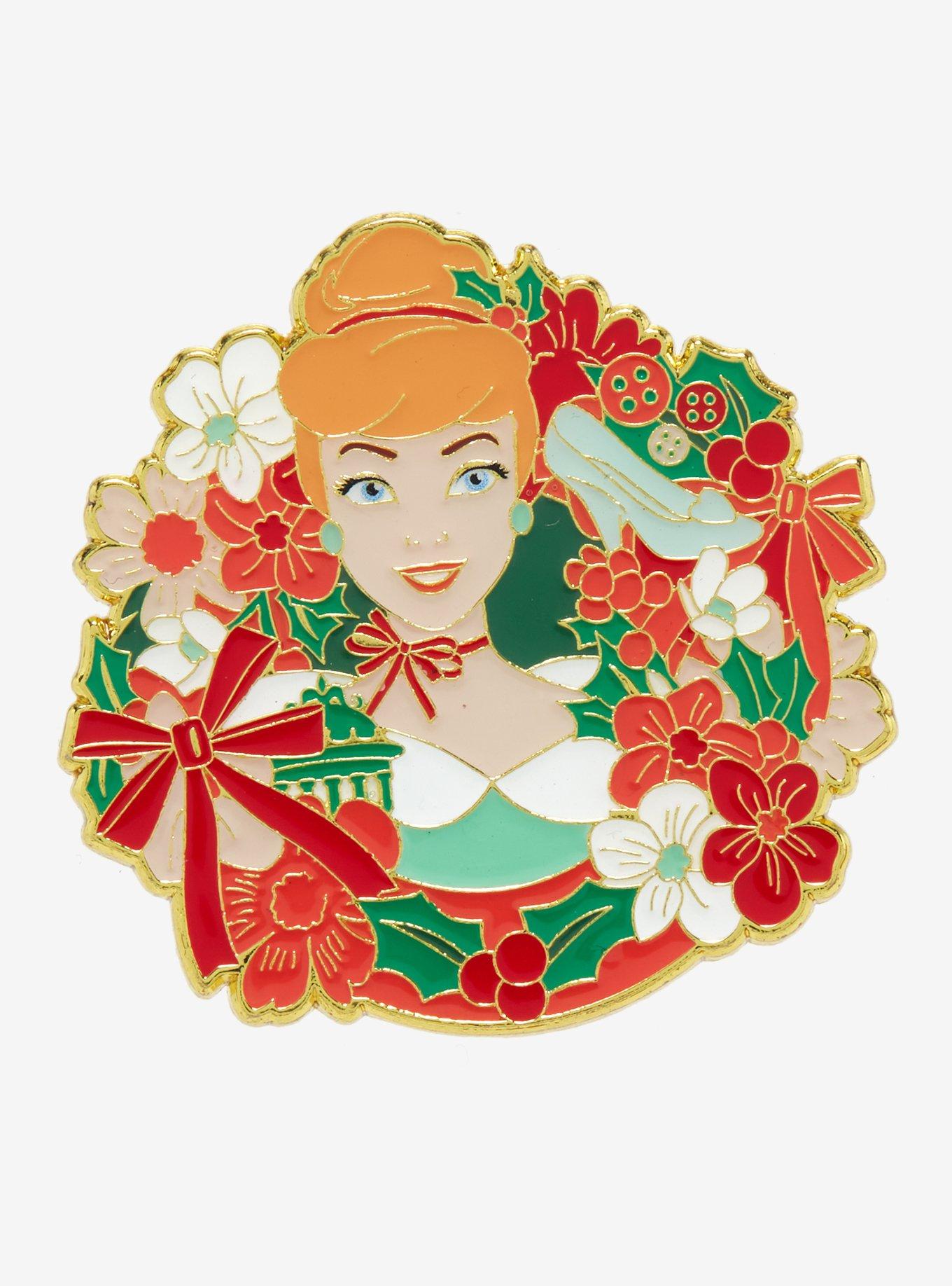 Loungefly Disney Cinderella Wreath Enamel Pin - BoxLunch Exclusive, , hi-res