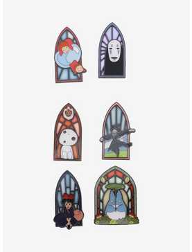 Loungefly Studio Ghibli Stained Glass Portrait Blind Box Enamel Pin - BoxLunch Exclusive, , hi-res
