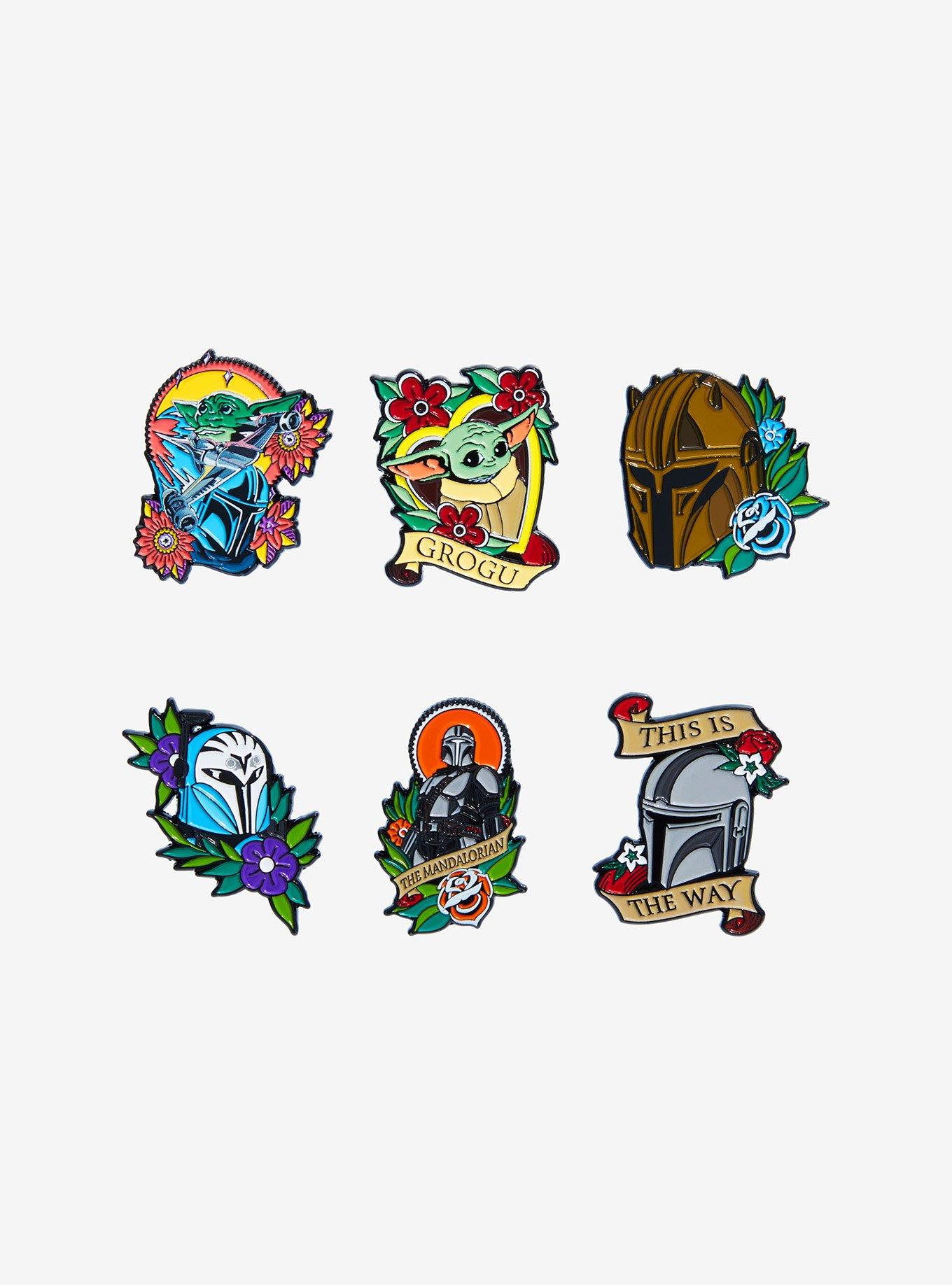 Star Wars The Mandalorian Floral Art Blind Box Pin - BoxLunch Exclusive, , hi-res