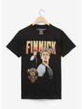 The Hunger Games Finnick Odair Retro Style Women's T-Shirt - BoxLunch Exclusive, BLACK, hi-res