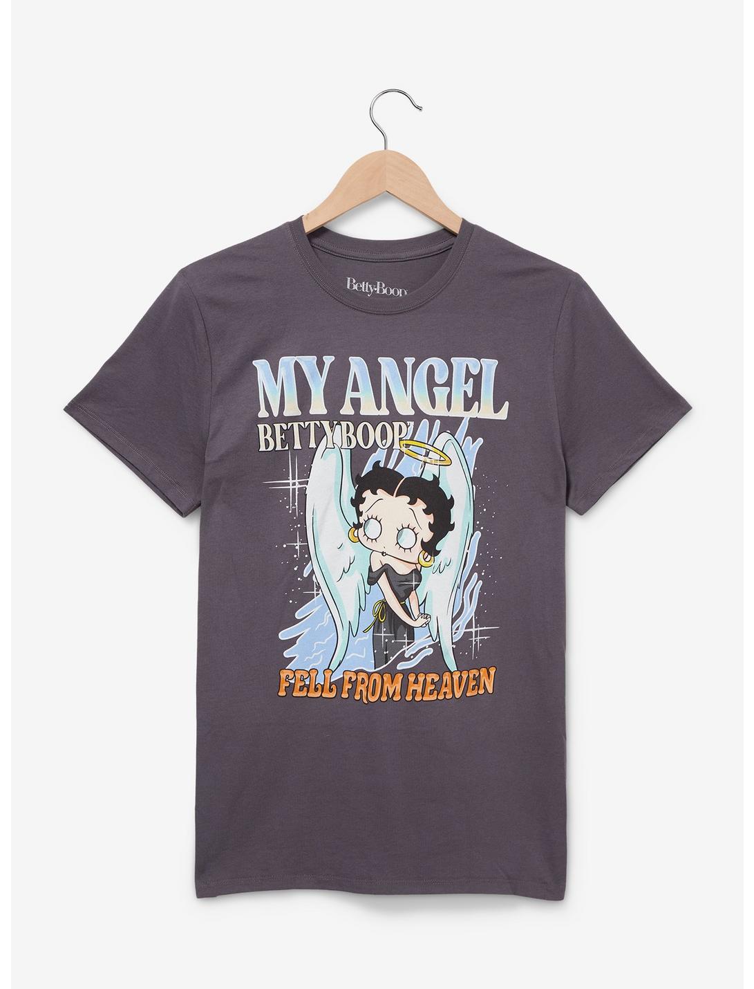 Betty Boop My Angel Women's T-Shirt - BoxLunch Exclusive, BLACK, hi-res