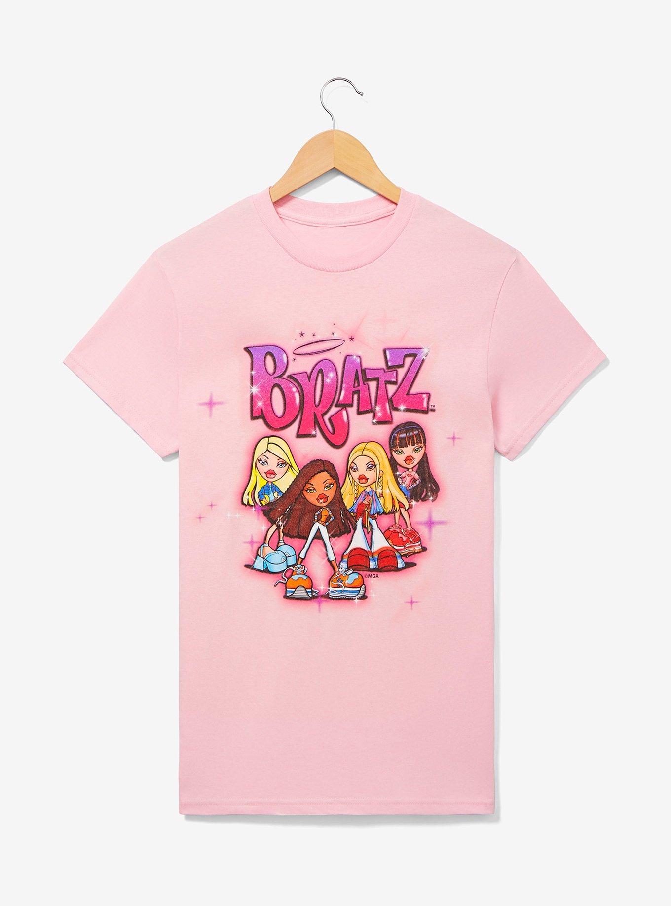 Bratz Group Portrait Airbrushed Women's T-Shirt - BoxLunch Exclusive, , hi-res