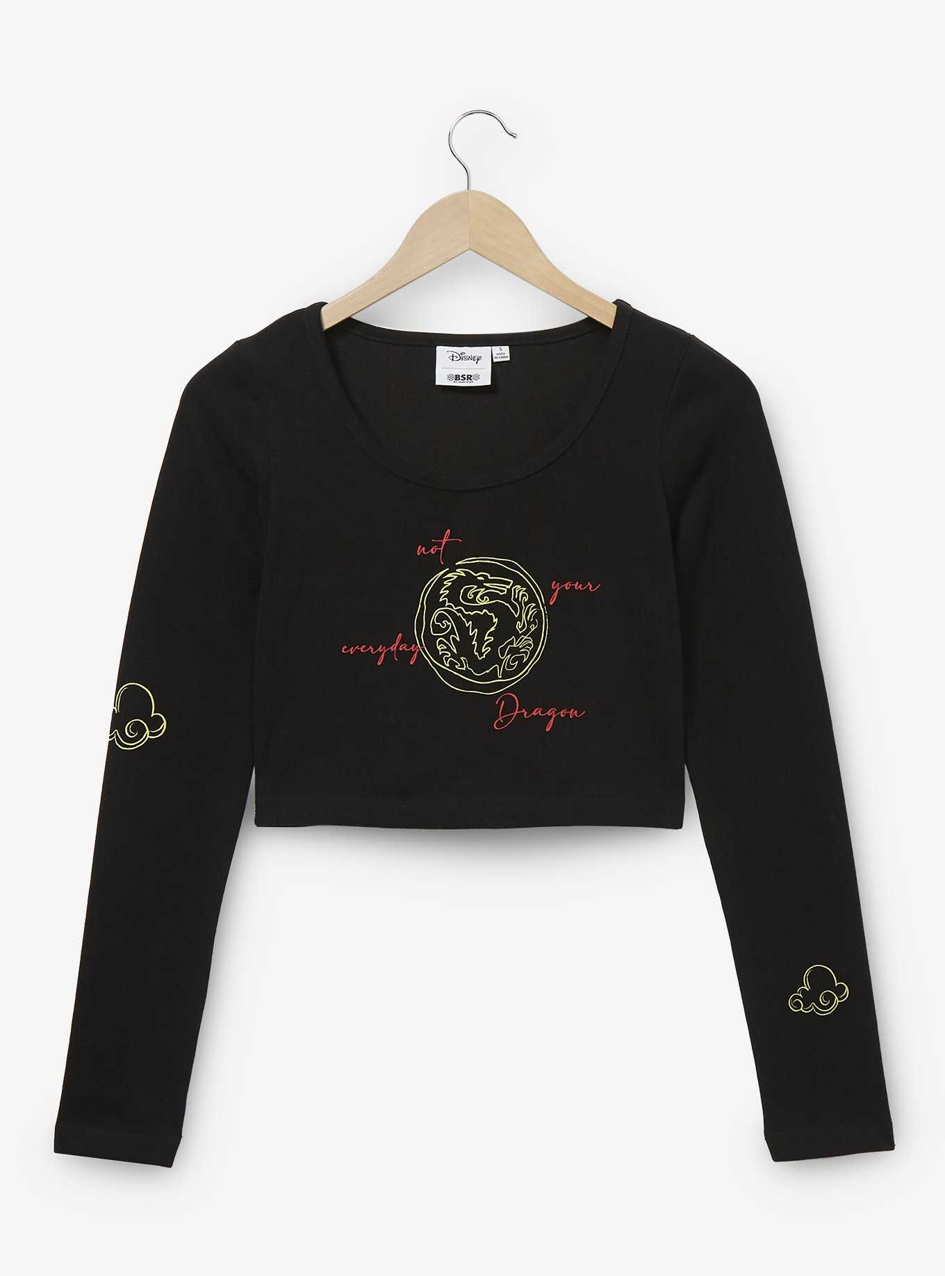 Samii Ryan Disney Mulan Dragon Crop Long Sleeve Women's T-Shirt - BoxLunch Exclusive, , hi-res