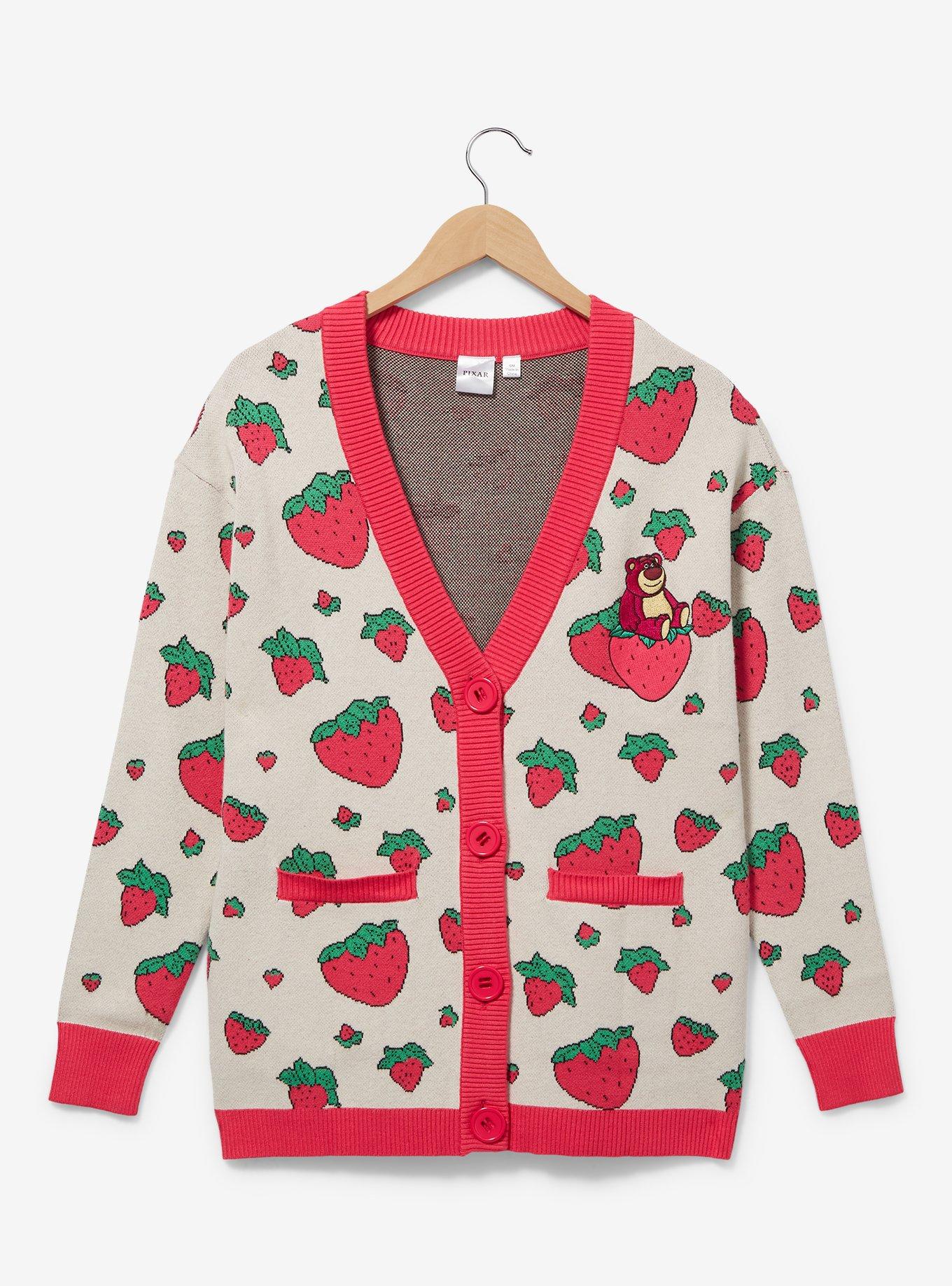 Disney Toy Story 3 Lotso Strawberry Cardigan - BoxLunch Exclusive, MULTI, hi-res