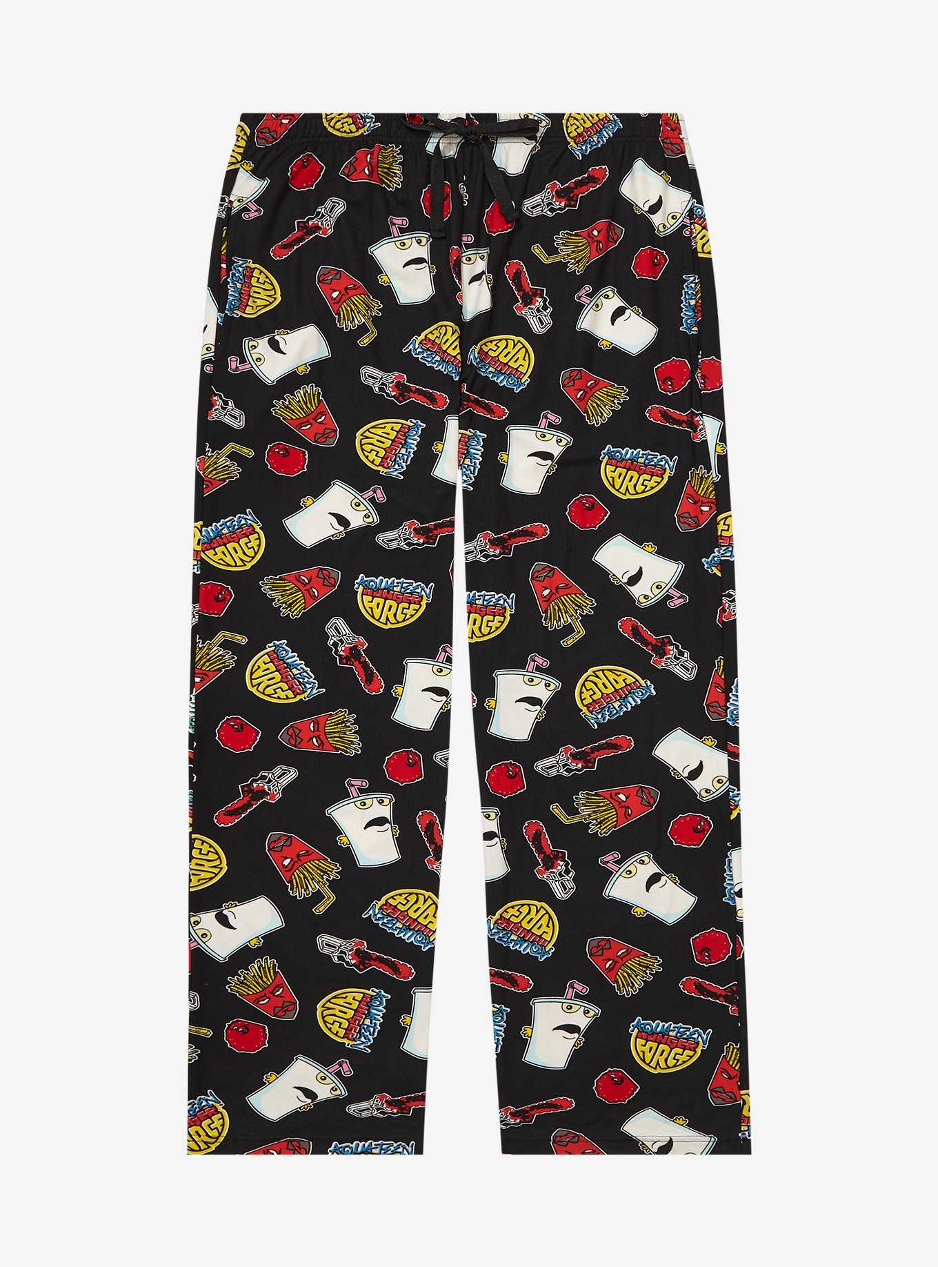 Aqua Teen Hunger Force Allover Print Women's Plus Size Sleep Pants - BoxLunch Exclusive, , hi-res
