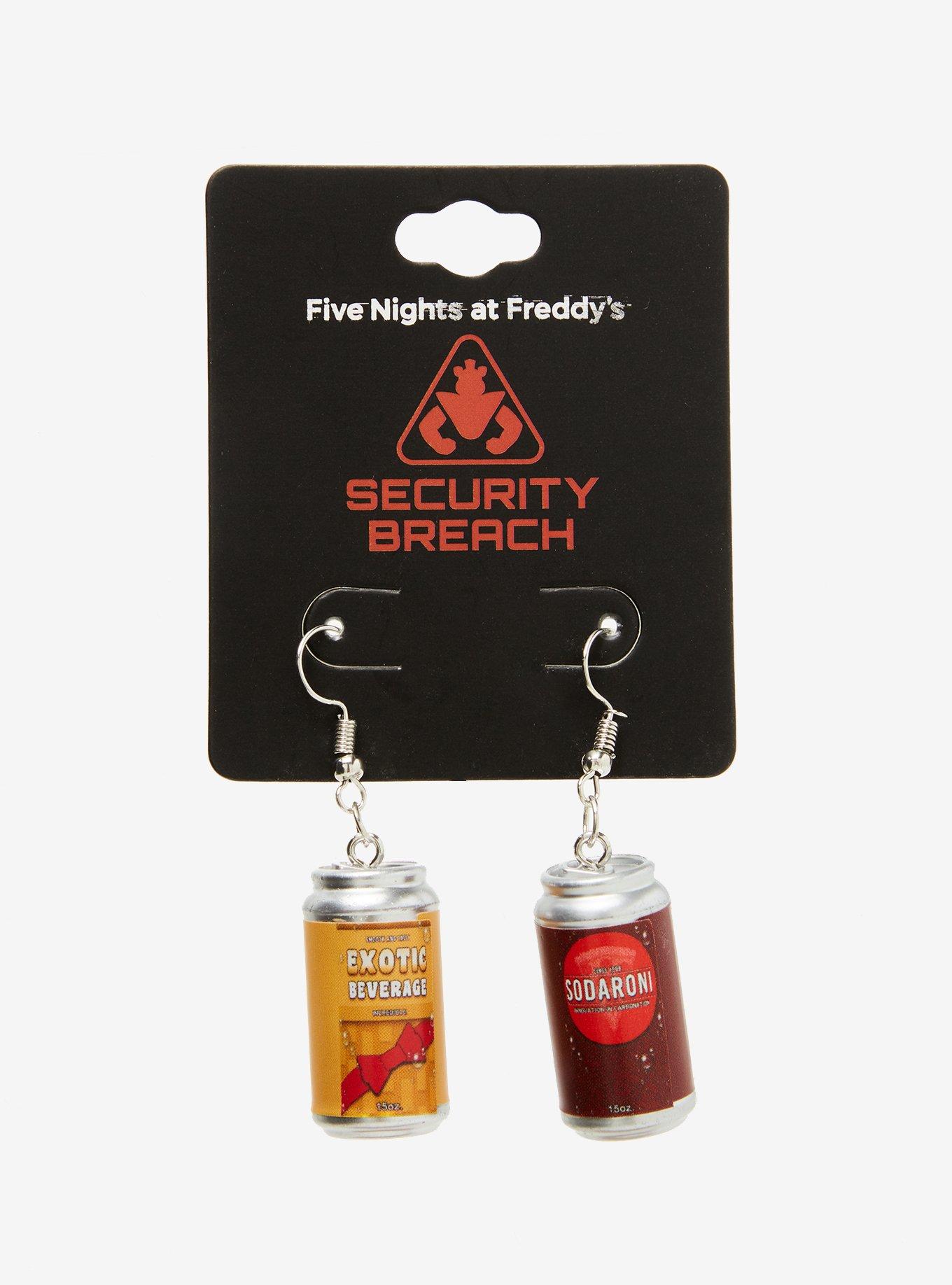 Five Nights At Freddy's: Security Breach Soda Mismatched Earrings