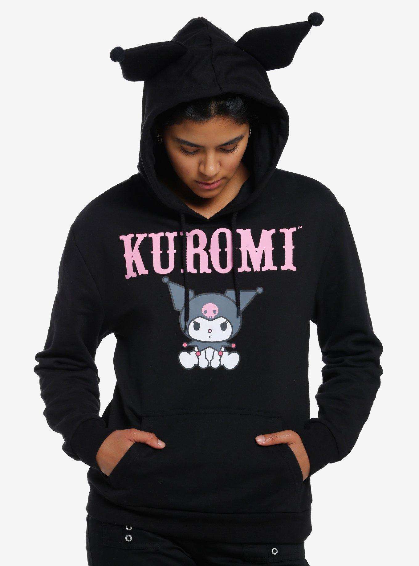 Kuromi Figural Ears Girls Hoodie | Hot Topic