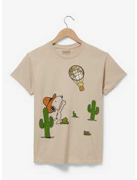 Peanuts Snoopy & Woodstock Western Portrait Women's T-Shirt - BoxLunch Exclusive, , hi-res