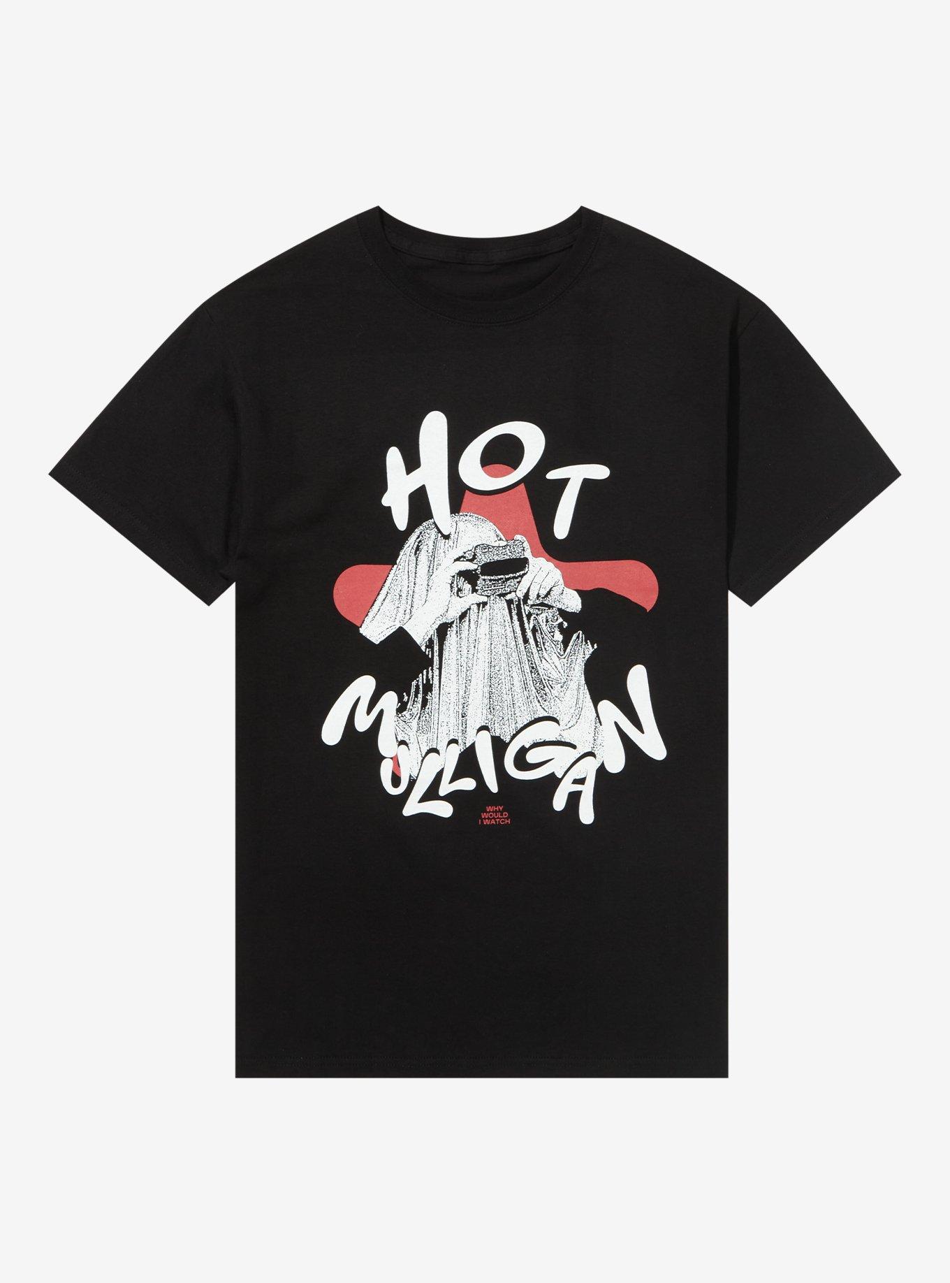Hot Mulligan Why Would I Watch T-Shirt, BLACK, hi-res
