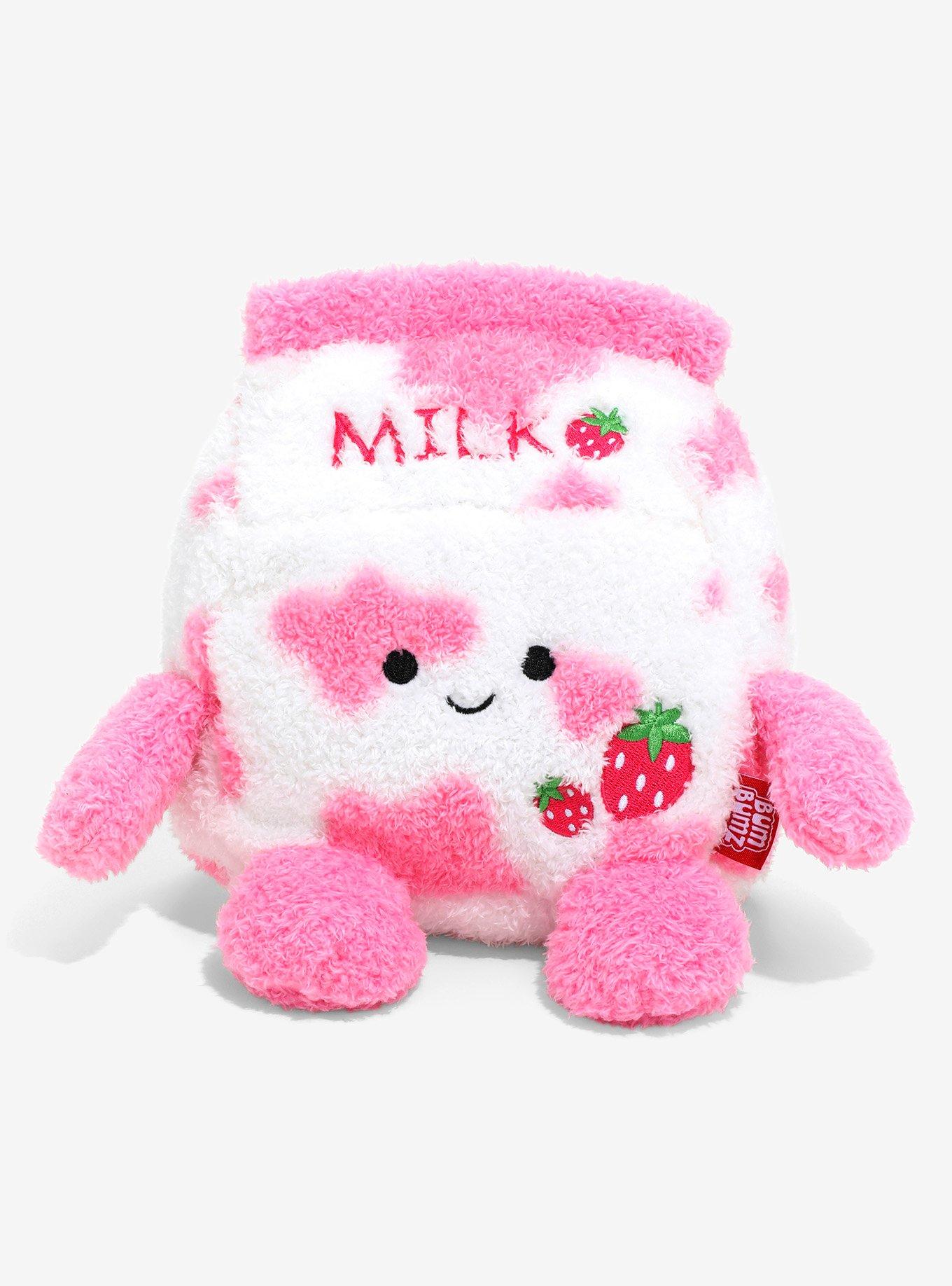 BumBumz Strawberry Milk 7 Inch Plush, , hi-res