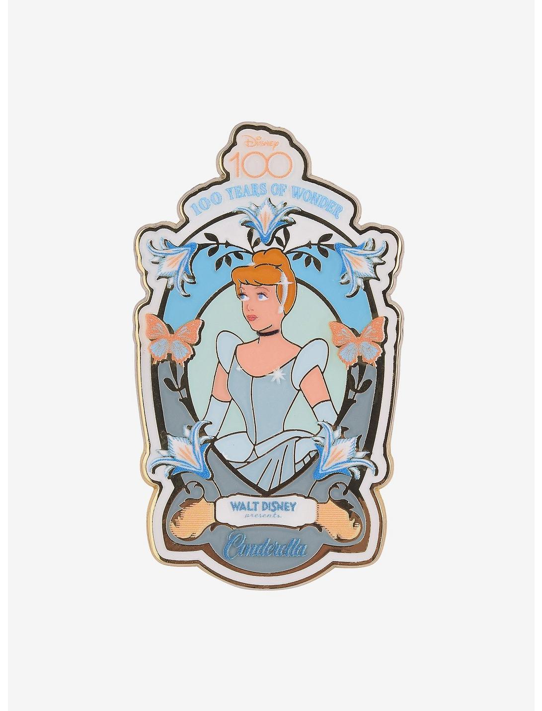 Disney 100 Cinderella Frame Portrait Enamel Pin - BoxLunch Exclusive, , hi-res
