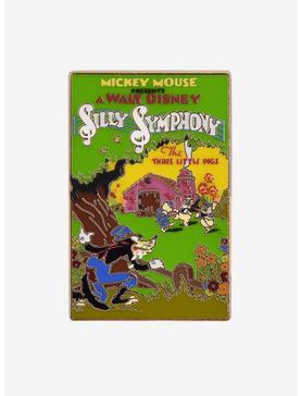 Disney 100 Mickey Mouse Silly Symphony The Three Little Pigs Poster Enamel Pin - BoxLunch Exclusive, , hi-res