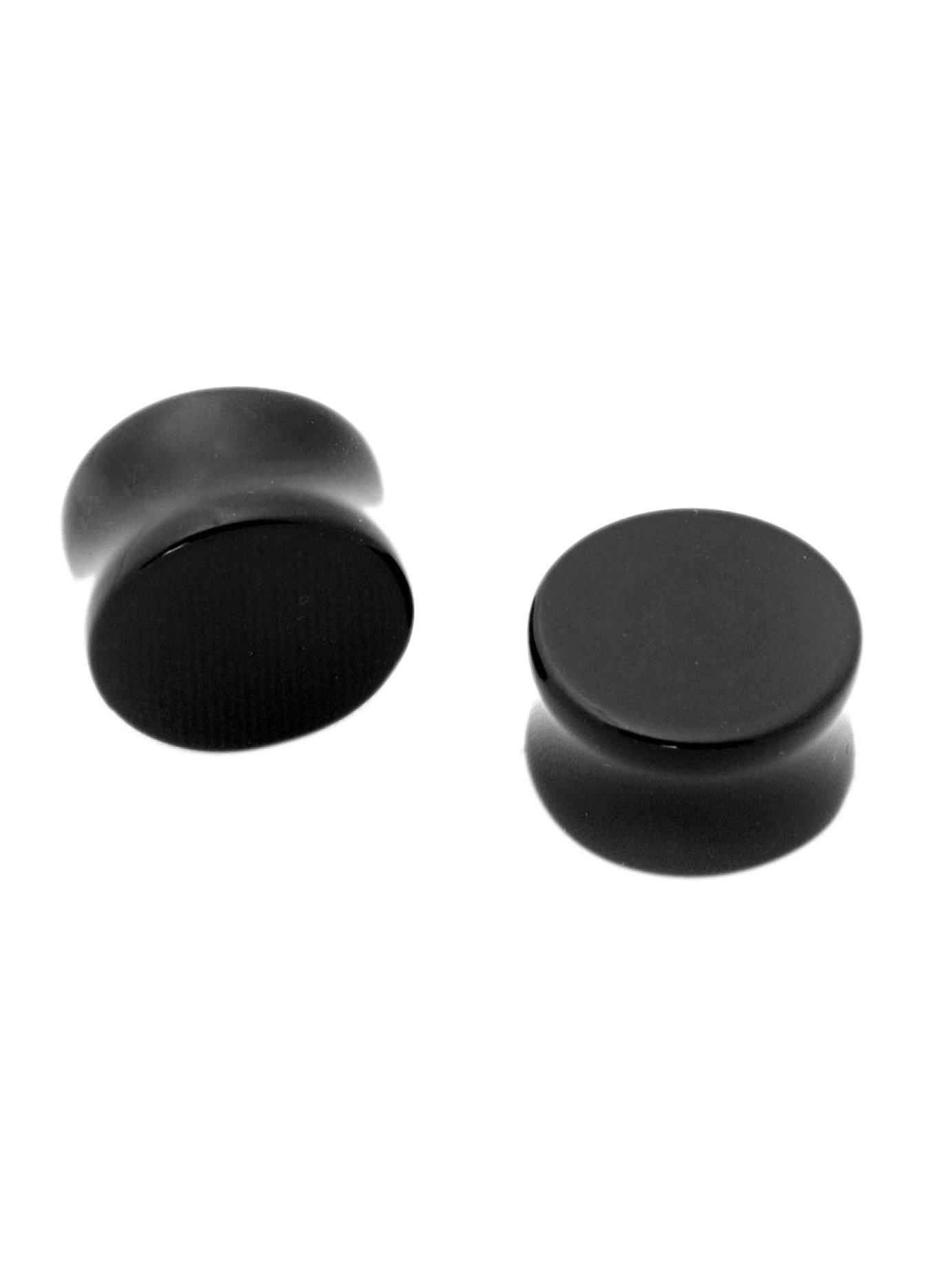 Solid Black Saddle-Shaped Plug Pack, BLACK, hi-res