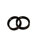 Kaos Softwear Black Earskin Eyelet Plug 2 Pack, BLACK, hi-res