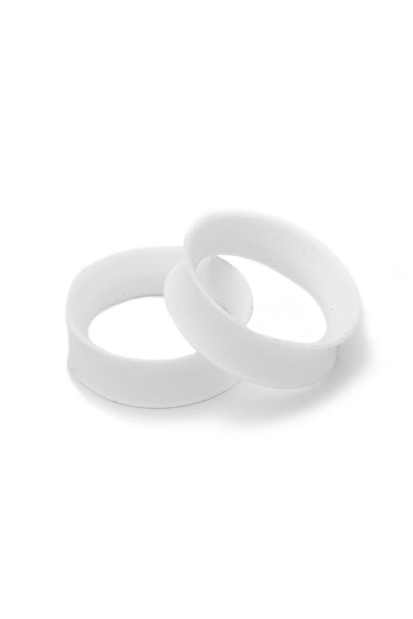 Kaos Softwear White Earskin Eyelet Plug 2 Pack, WHITE, hi-res