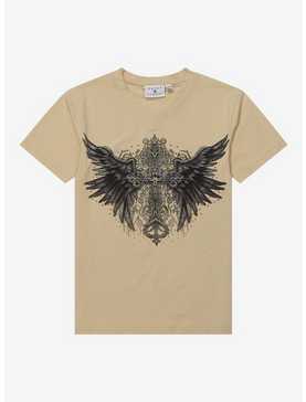 Gothic Cross & Wings Girls T-Shirt, , hi-res