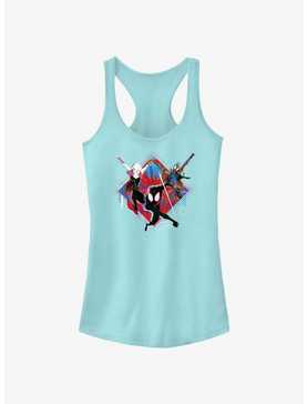 Marvel Spider-Man: Across The Spiderverse Trio Spider-Gwen Miles Morales and Spider-Punk Girls Tank, , hi-res