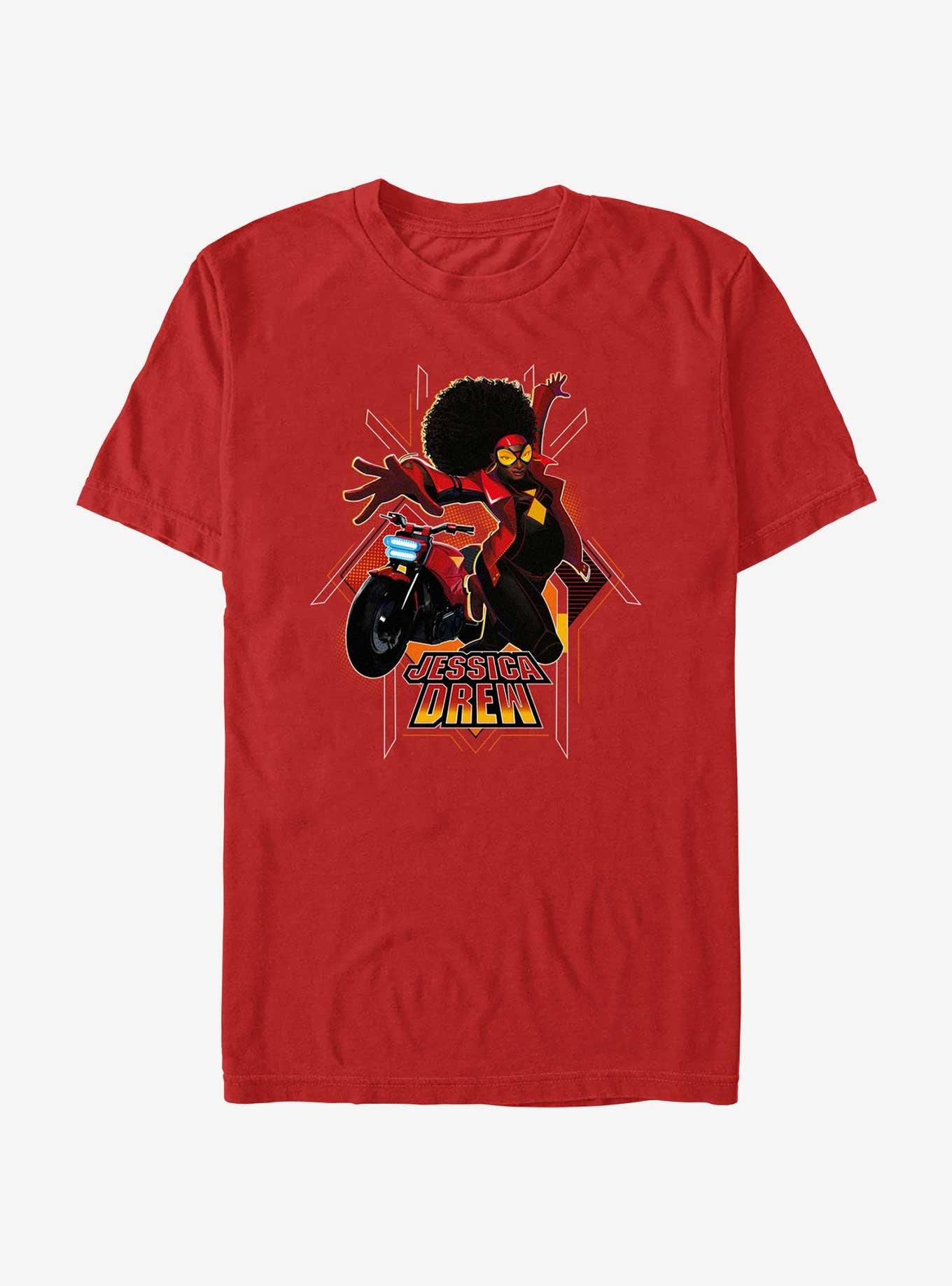 Marvel Spider-Man: Across The Spiderverse Jessica Drew Poster T-Shirt, , hi-res