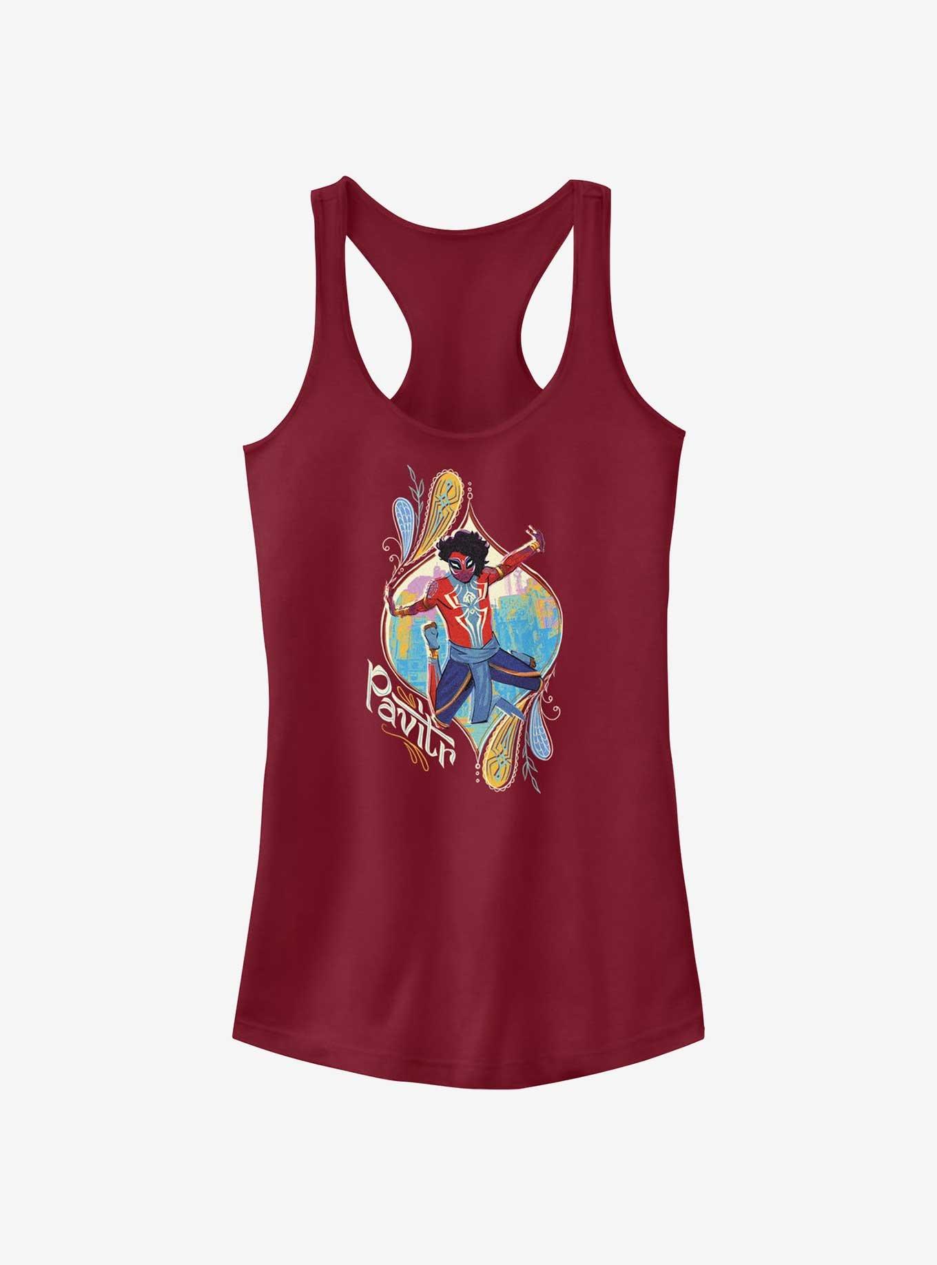 Marvel Spider-Man: Across The Spiderverse Pavitr Jump Girls Tank, SCARLET, hi-res