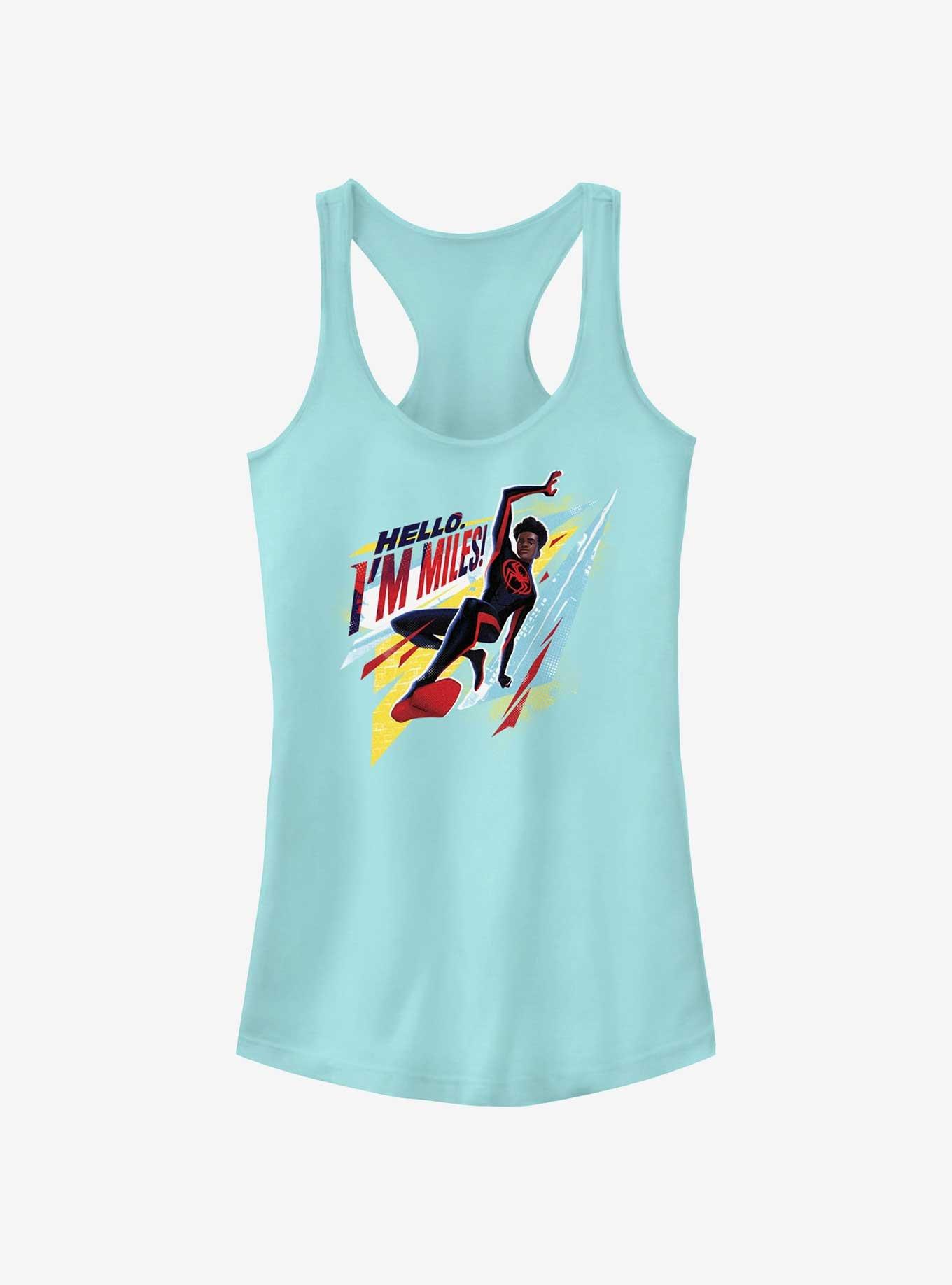 Marvel Spider-Man: Across The Spiderverse Hello I'm Miles Girls Tank, , hi-res