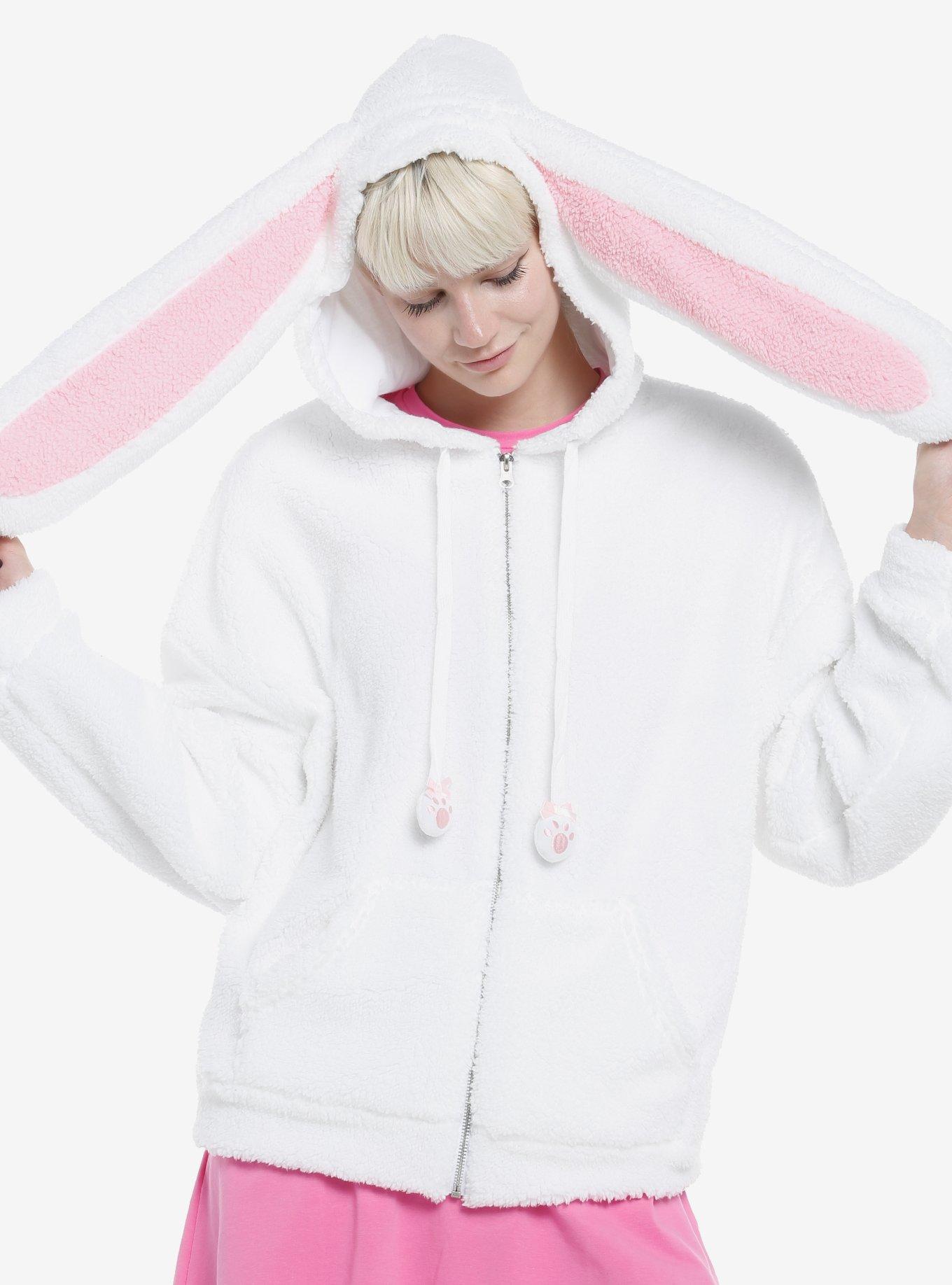 Pink discount bunny hoodie