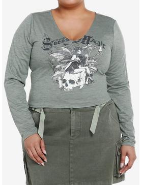 Thorn & Fable Skull Fairy Girls Long-Sleeve Top Plus Size, , hi-res