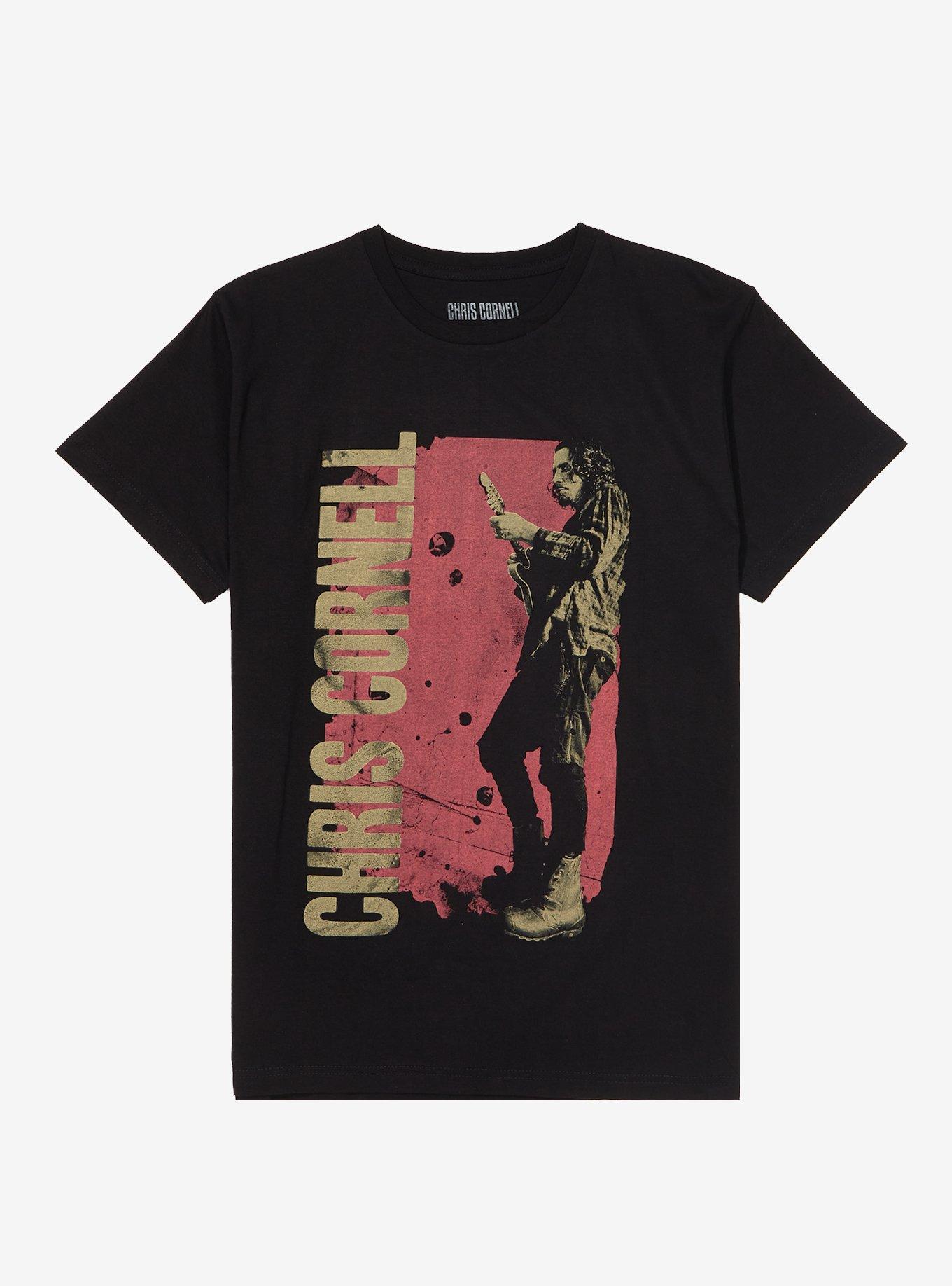Chris Cornell Guitar T-Shirt, BLACK, hi-res