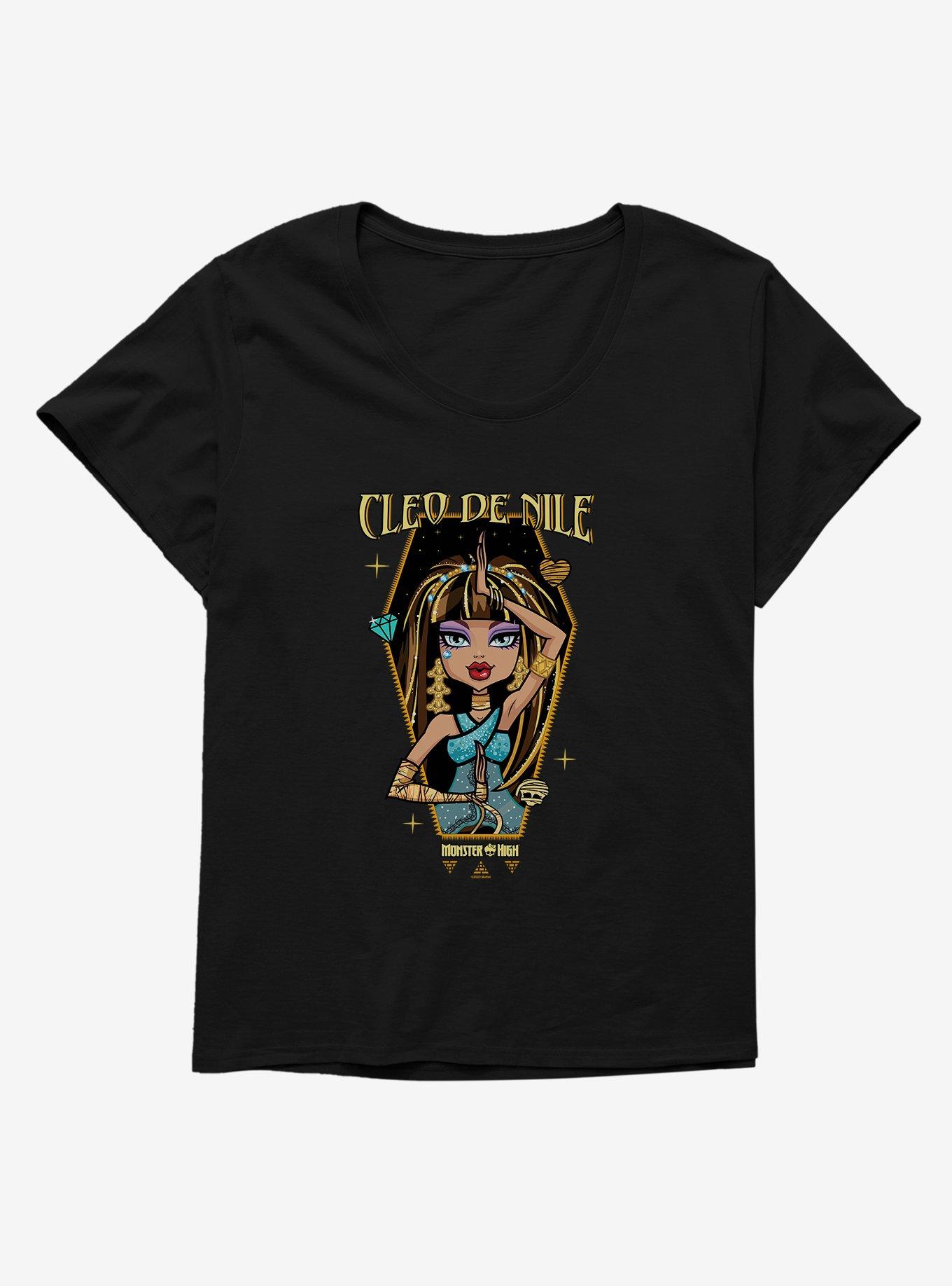 Monster High Cleo de Nile Pose Girls T-Shirt Plus Size, BLACK, hi-res