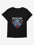 Monster High Ghoulia Yelps Checkerboard Heart Girls T-Shirt Plus Size, BLACK, hi-res
