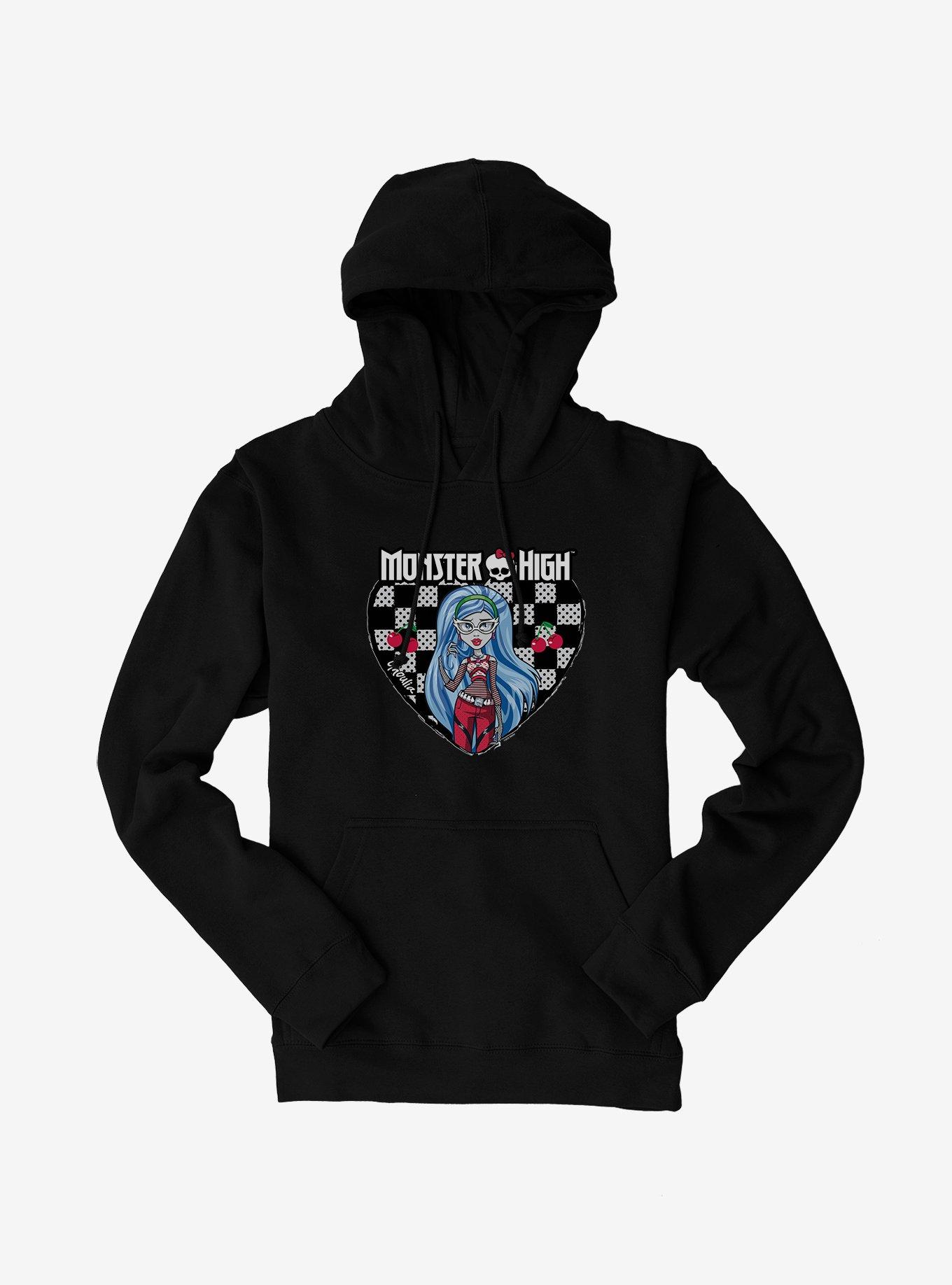 Monster High Ghoulia Yelps Checkerboard Heart Hoodie, , hi-res