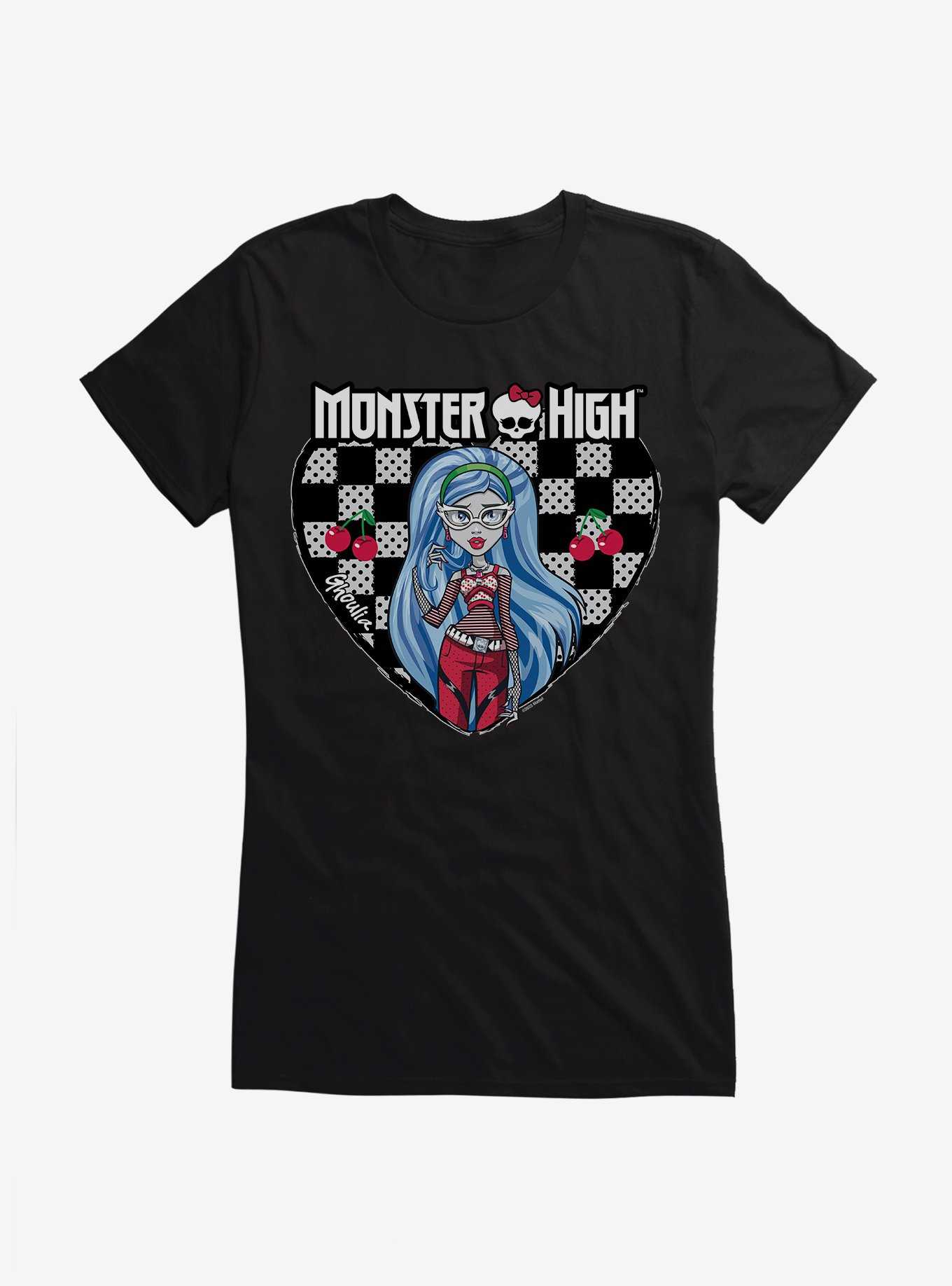 Monster High Ghoulia Yelps Checkerboard Heart Girls T-Shirt, , hi-res
