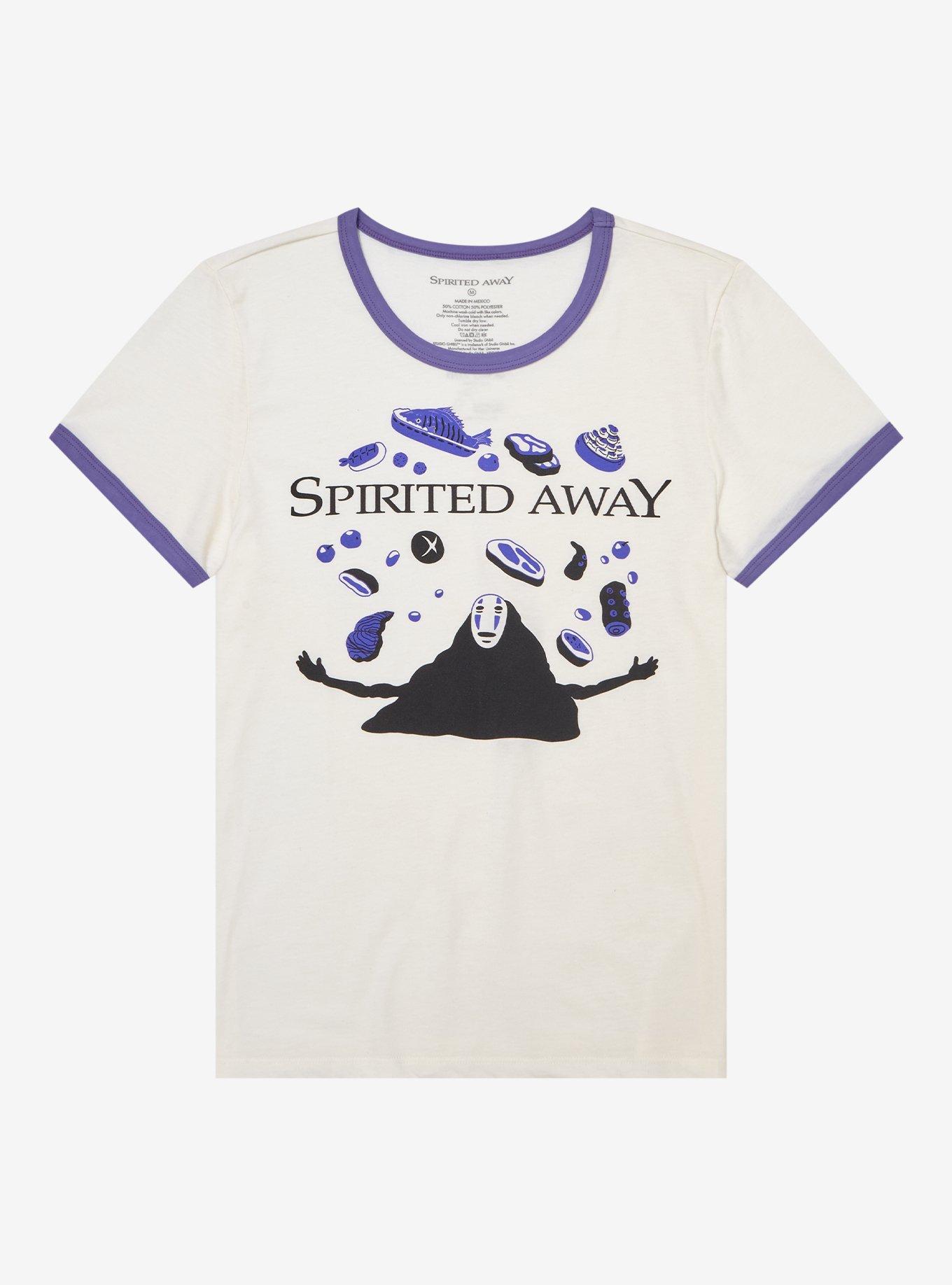 Studio Ghibli Spirited Away No-Face Girls Ringer T-Shirt, MULTI, hi-res