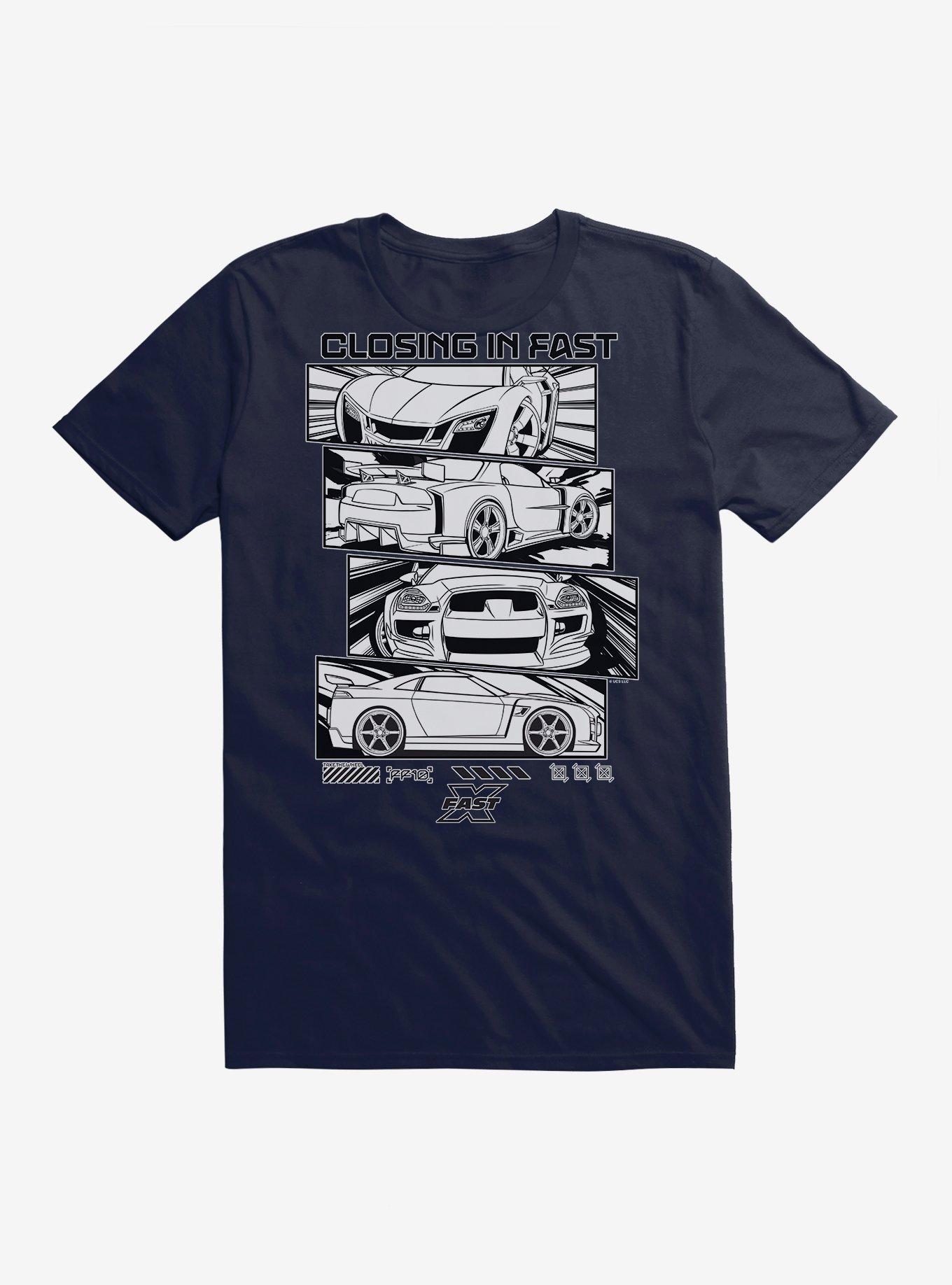 Fast X Closing In Fast JDM T-Shirt, NAVY, hi-res