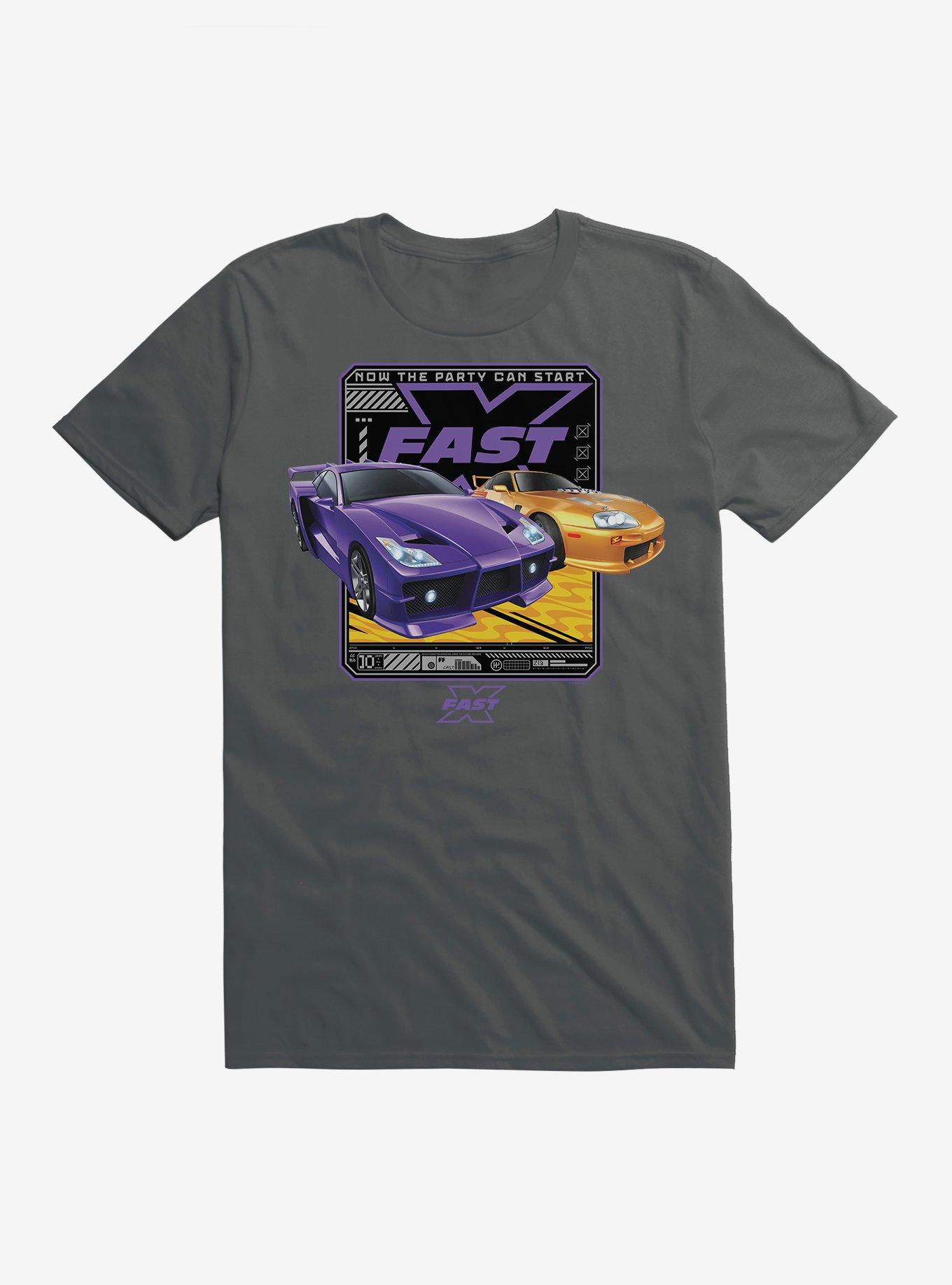 Fast X Now The Party Can Start T-Shirt, CHARCOAL, hi-res