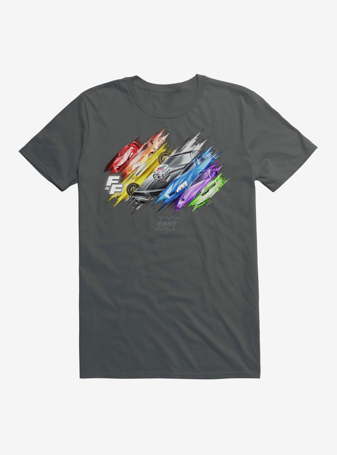 Fast X Car Line Up Slash T-Shirt, , hi-res