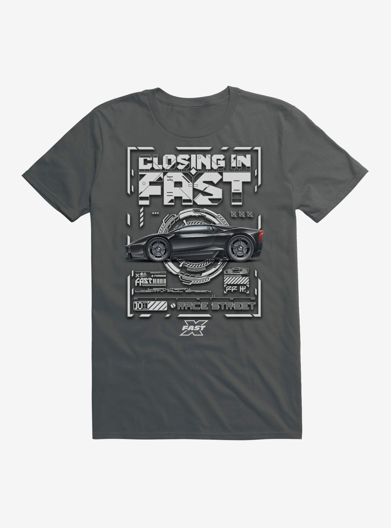 Fast X Closing In Fast T-Shirt, CHARCOAL, hi-res