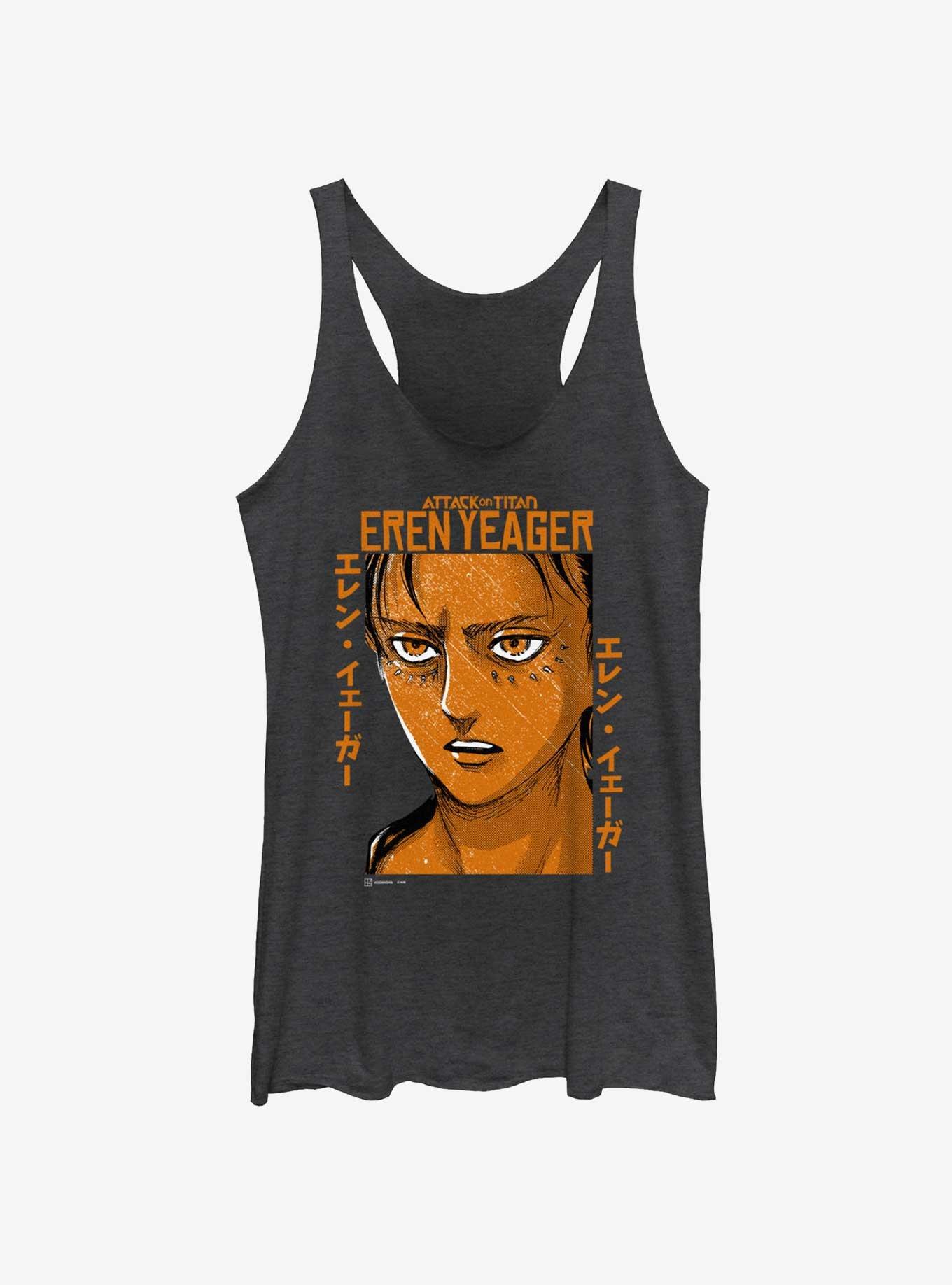 Attack on Titan Eren Yeager Portrait Womens Tank Top, , hi-res
