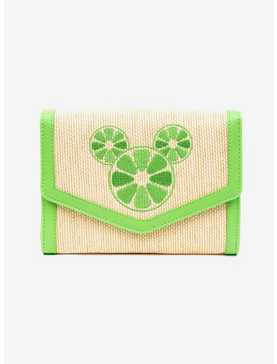 Disney Mickey Mouse Embroidered Citrus Ears Straw Crossbody Bag, , hi-res
