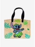 Disney Lilo & Stitch Embroidered Straw Tote Bag, , hi-res
