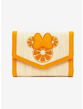 Disney Minnie Mouse Embroidered Citrus Ears with Bow Straw Crossbody Bag, , hi-res