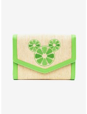 Disney Mickey Mouse Embroidered Citrus Ears Straw Crossbody Bag, , hi-res