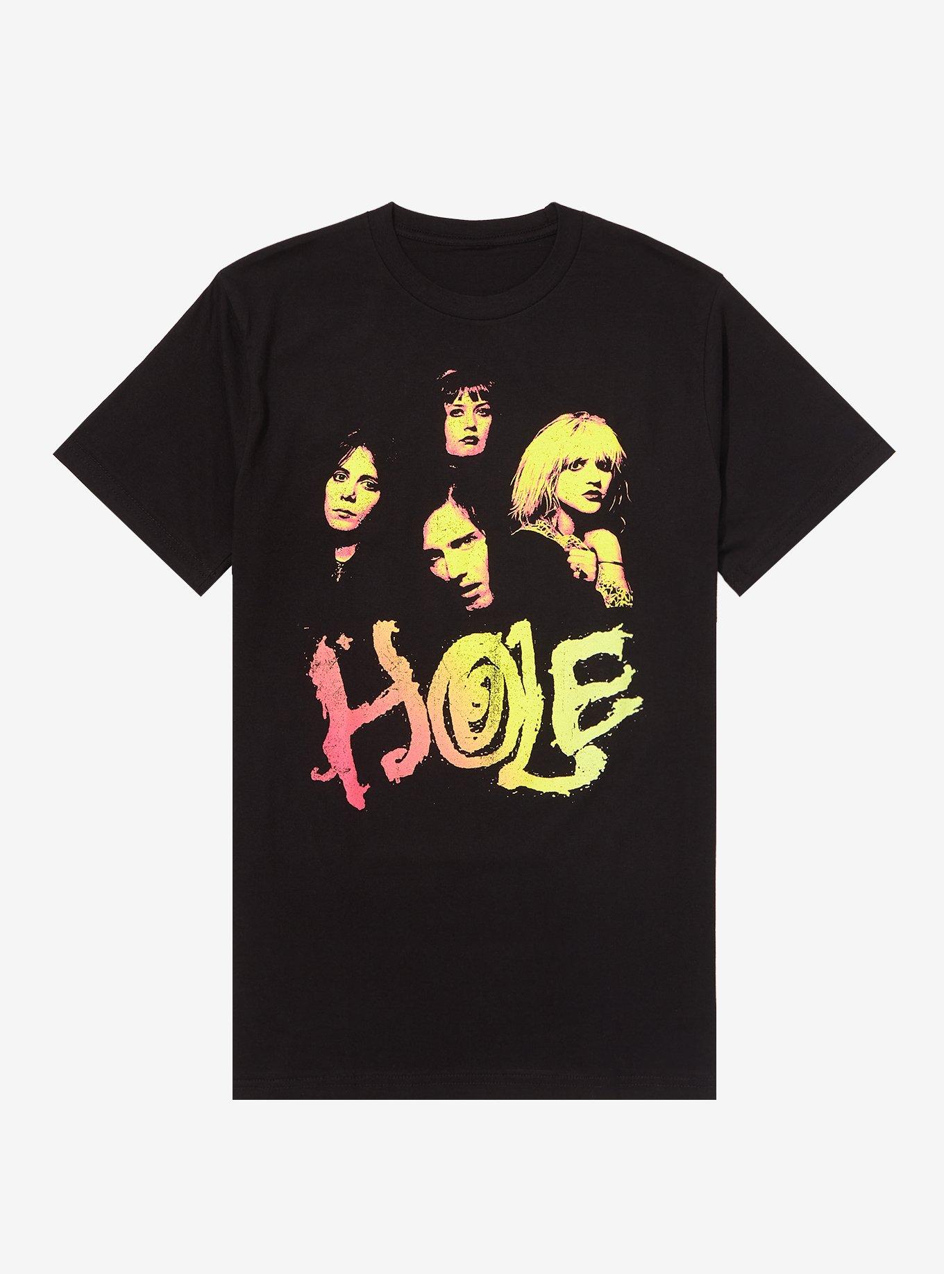 Hole Gradient Group Photo T-Shirt, BLACK, hi-res