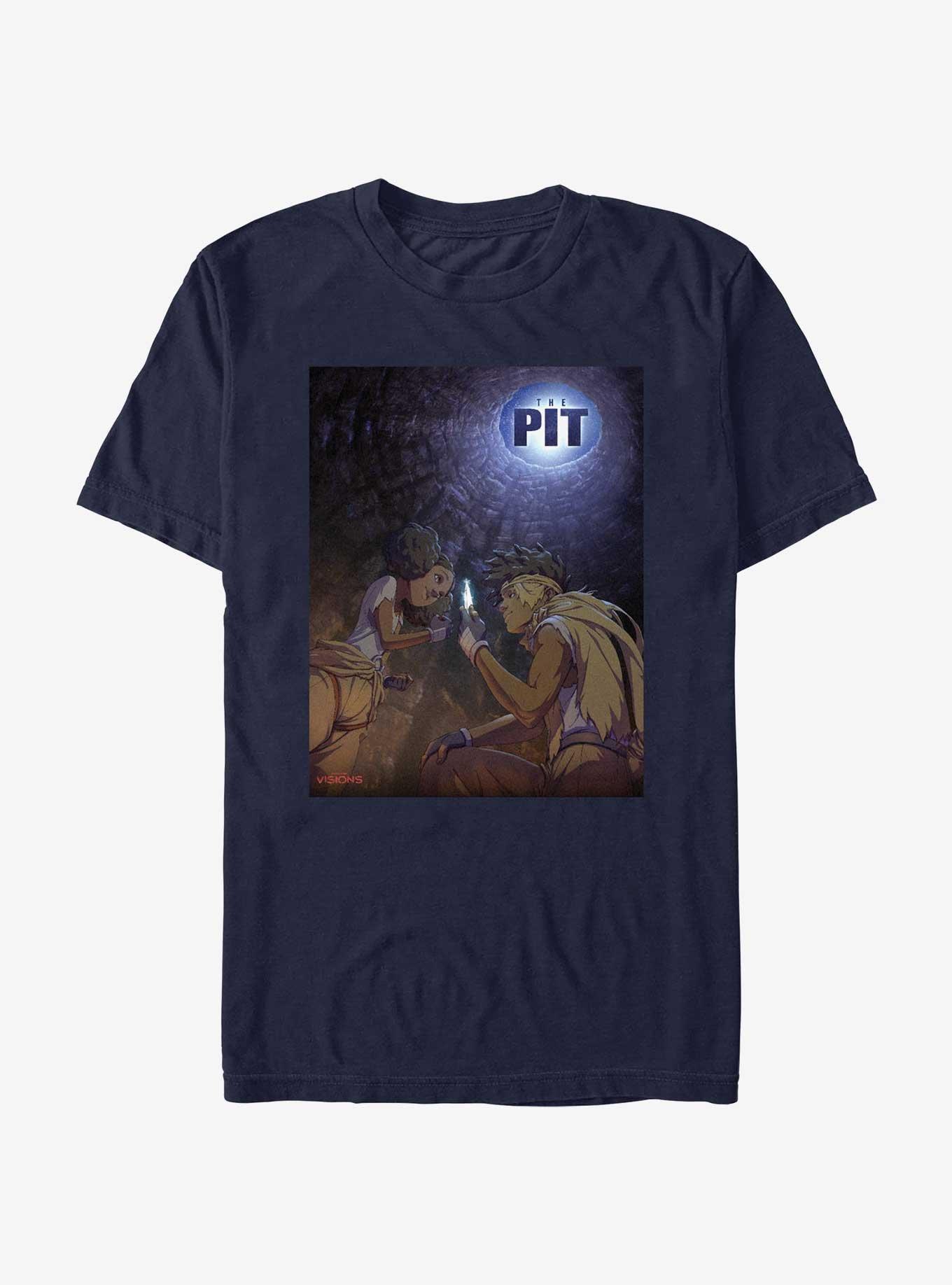 Star Wars: Visions The Pit Poster T-Shirt, NAVY, hi-res