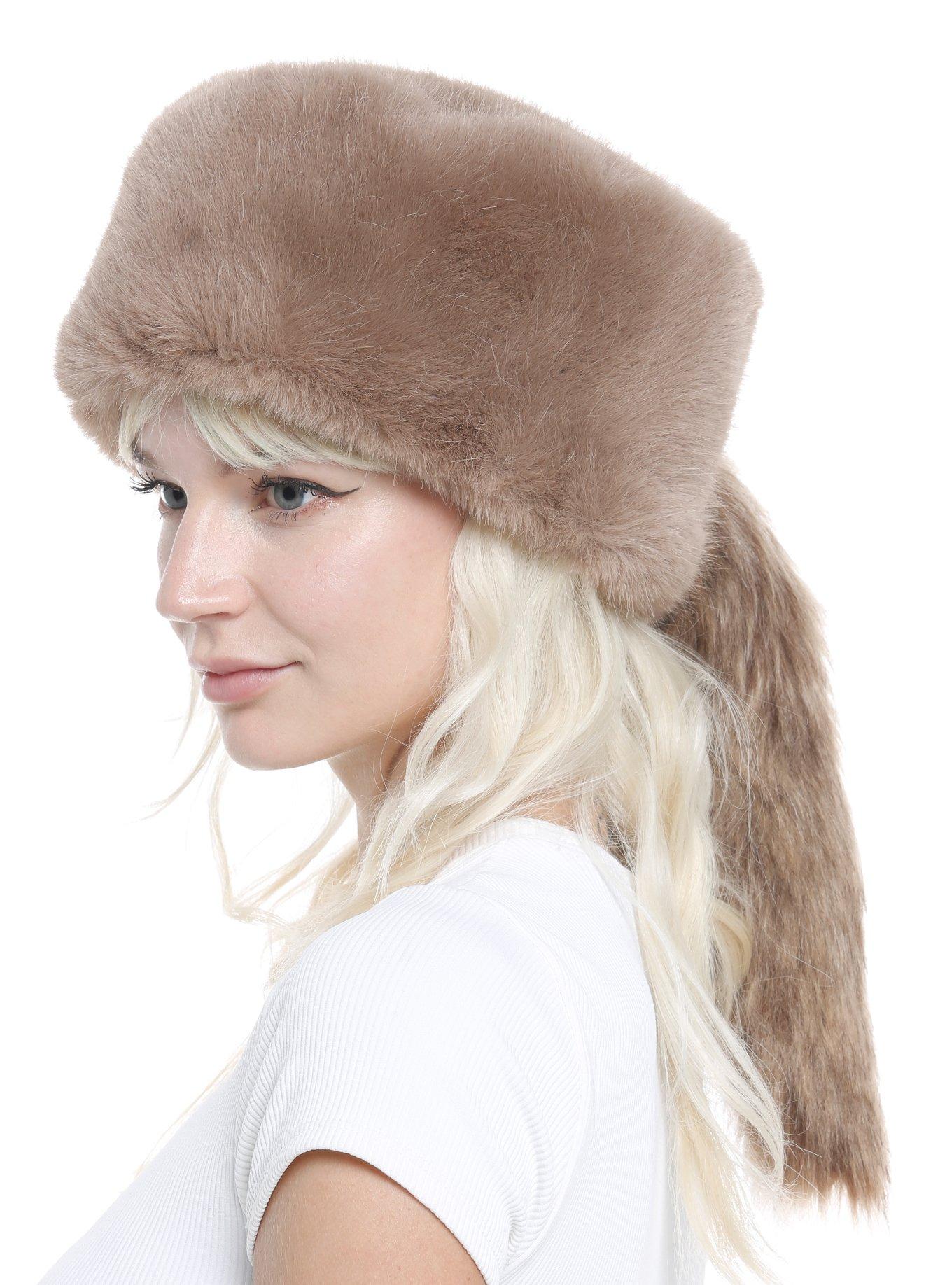 Fur deals tail hat