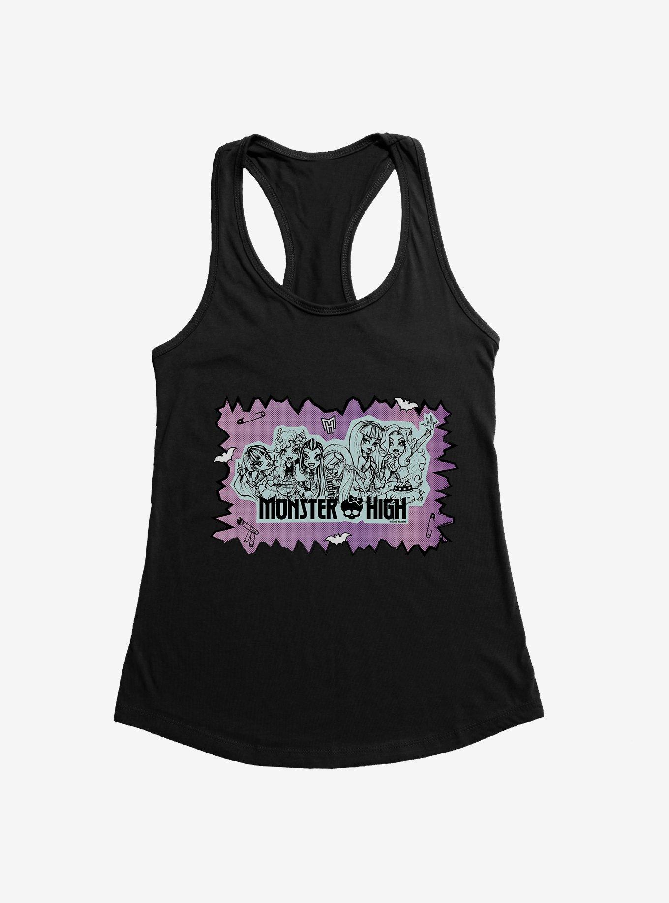 Monster High Group Pose Girls Tank, BLACK, hi-res