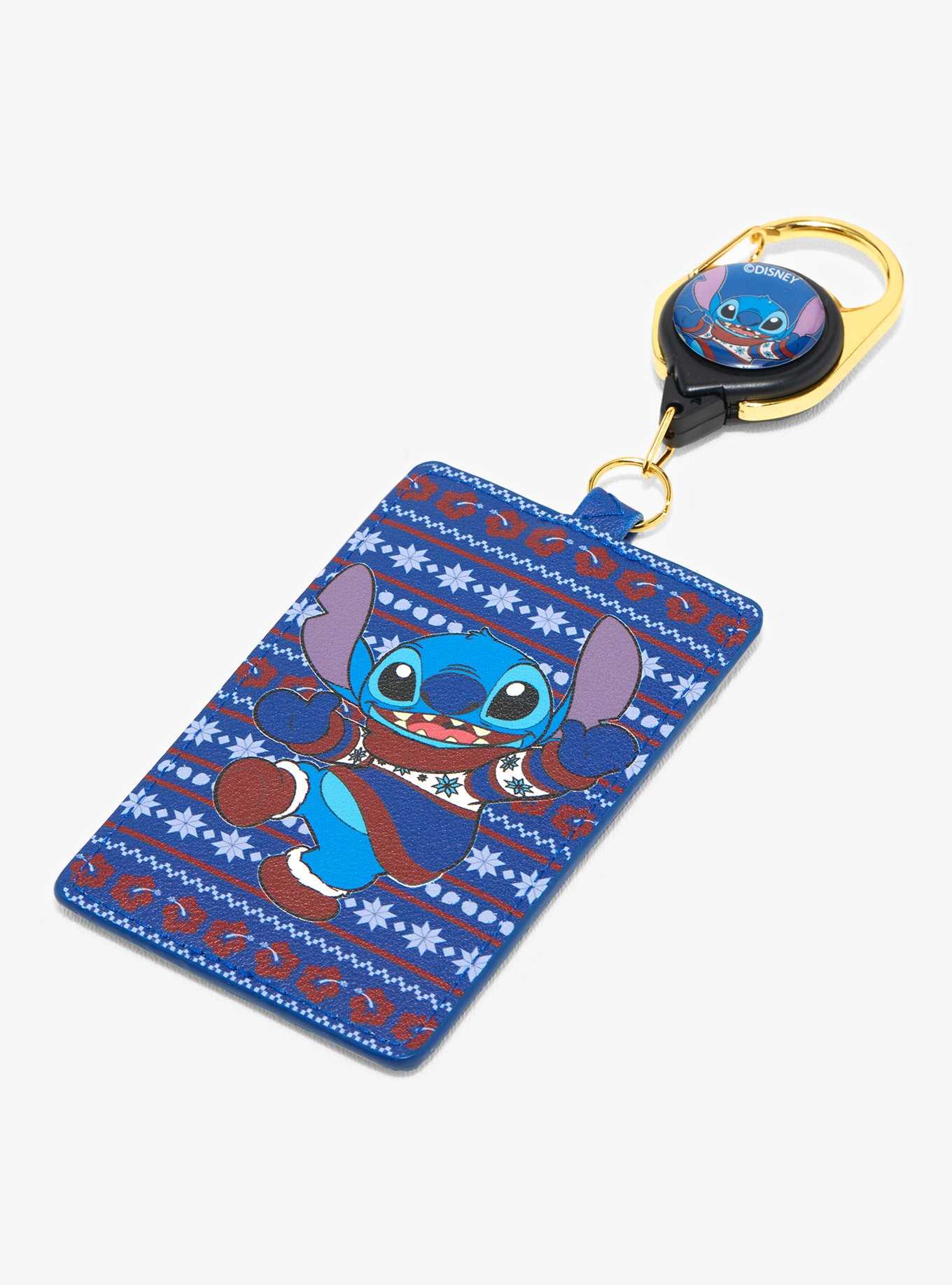 Disney Lilo & Stitch Sweater Stitch Retractable Lanyard - BoxLunch Exclusive, , hi-res